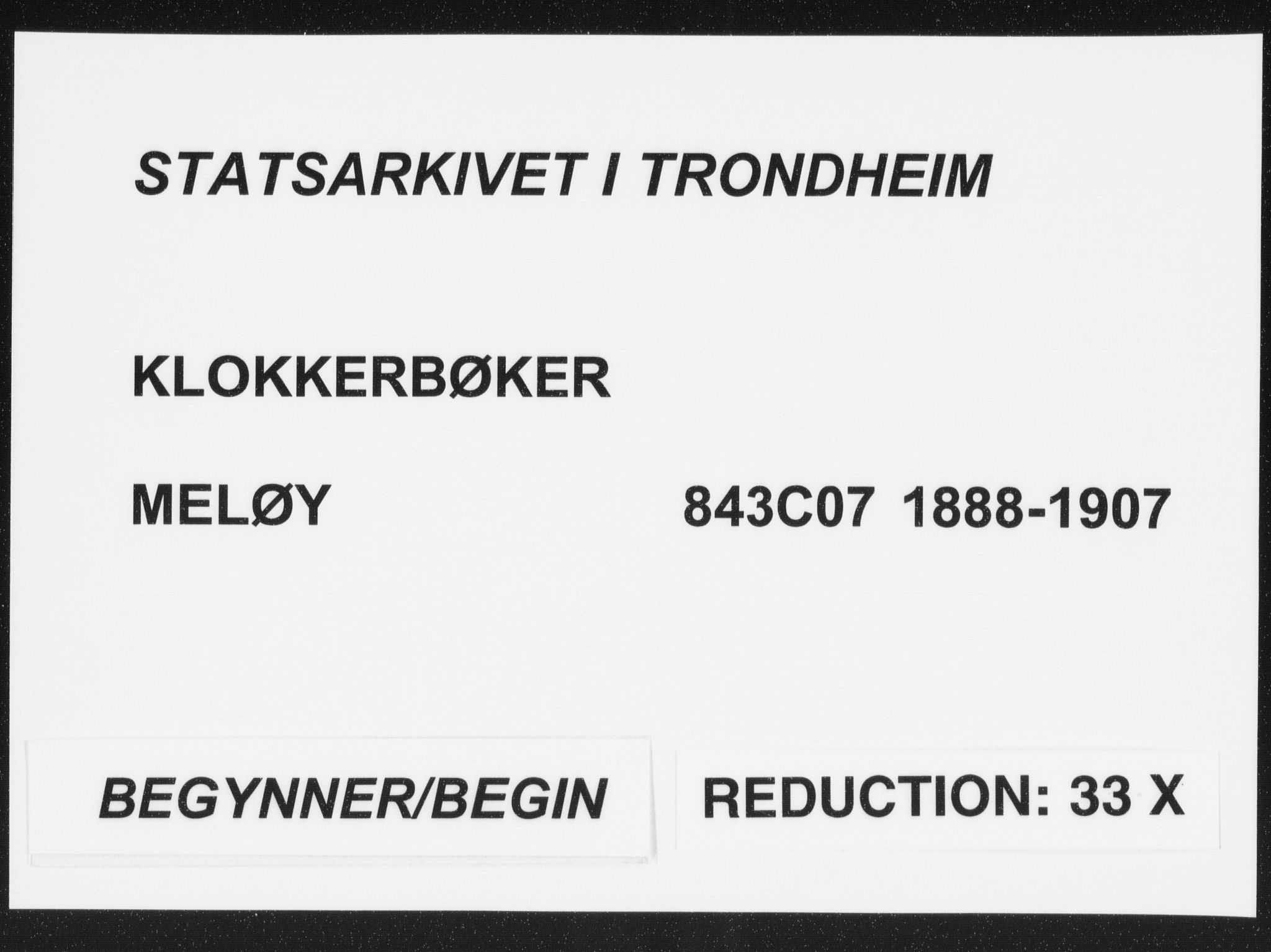 Ministerialprotokoller, klokkerbøker og fødselsregistre - Nordland, SAT/A-1459/843/L0638: Parish register (copy) no. 843C07, 1888-1907