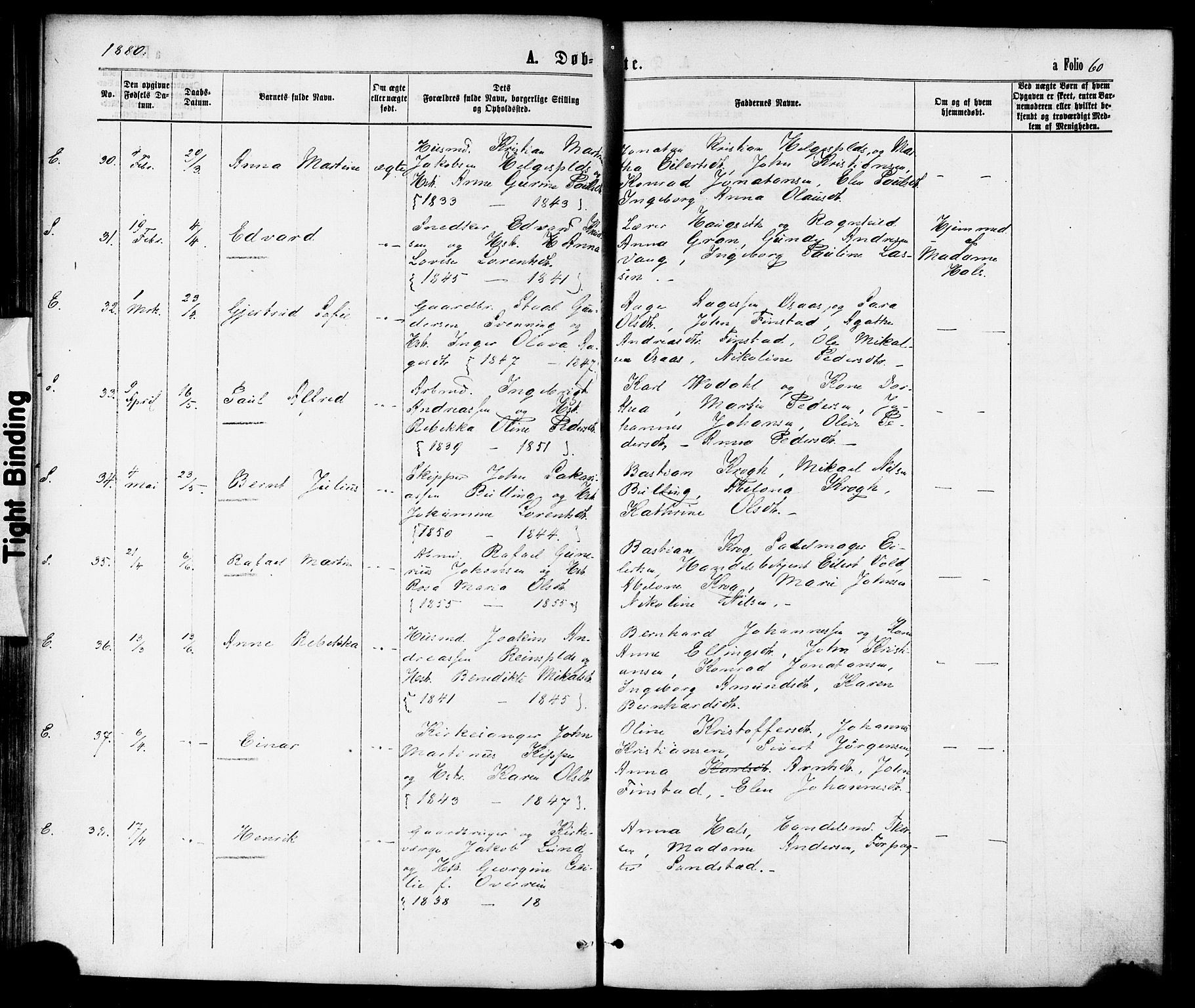 Ministerialprotokoller, klokkerbøker og fødselsregistre - Nord-Trøndelag, AV/SAT-A-1458/739/L0370: Parish register (official) no. 739A02, 1868-1881, p. 60