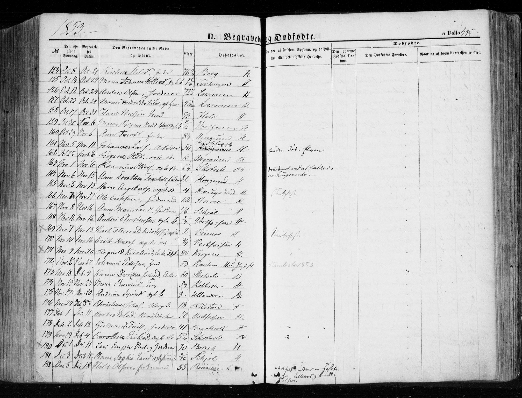 Eiker kirkebøker, AV/SAKO-A-4/F/Fa/L0014: Parish register (official) no. I 14, 1846-1854, p. 435