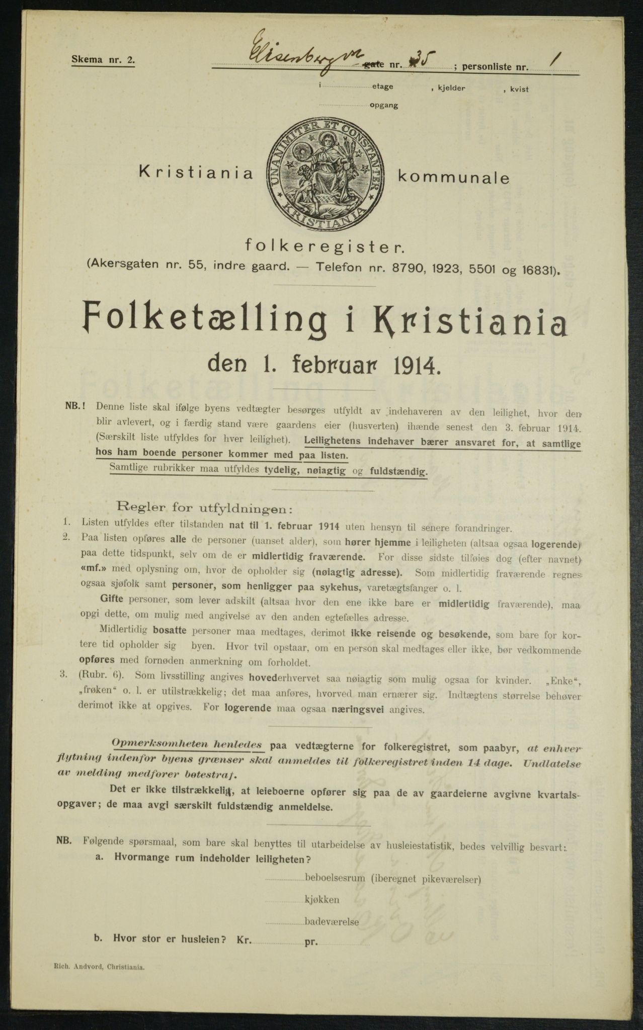 OBA, Municipal Census 1914 for Kristiania, 1914, p. 21024