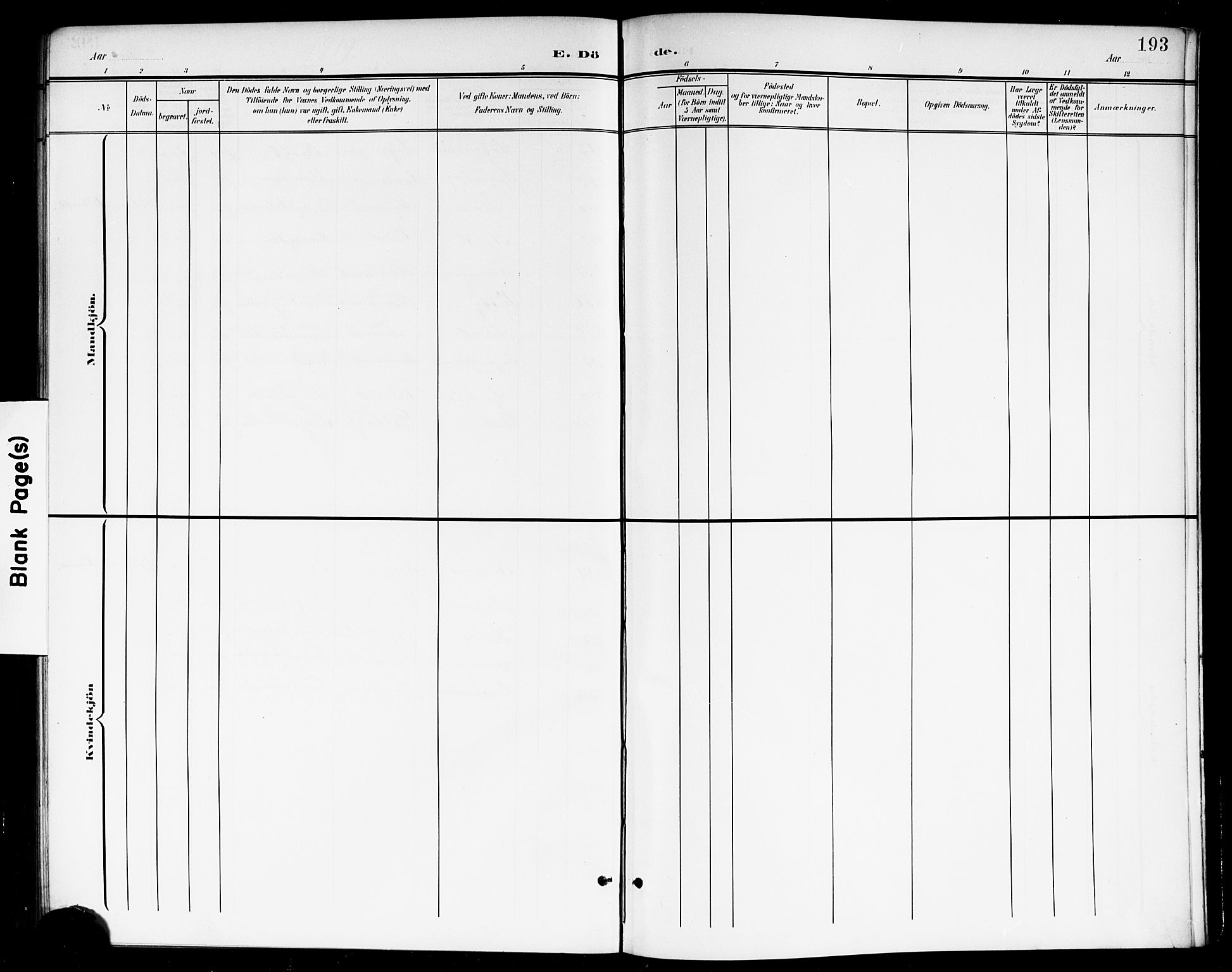 Høland prestekontor Kirkebøker, SAO/A-10346a/G/Gb/L0001: Parish register (copy) no. II 1, 1902-1919, p. 193