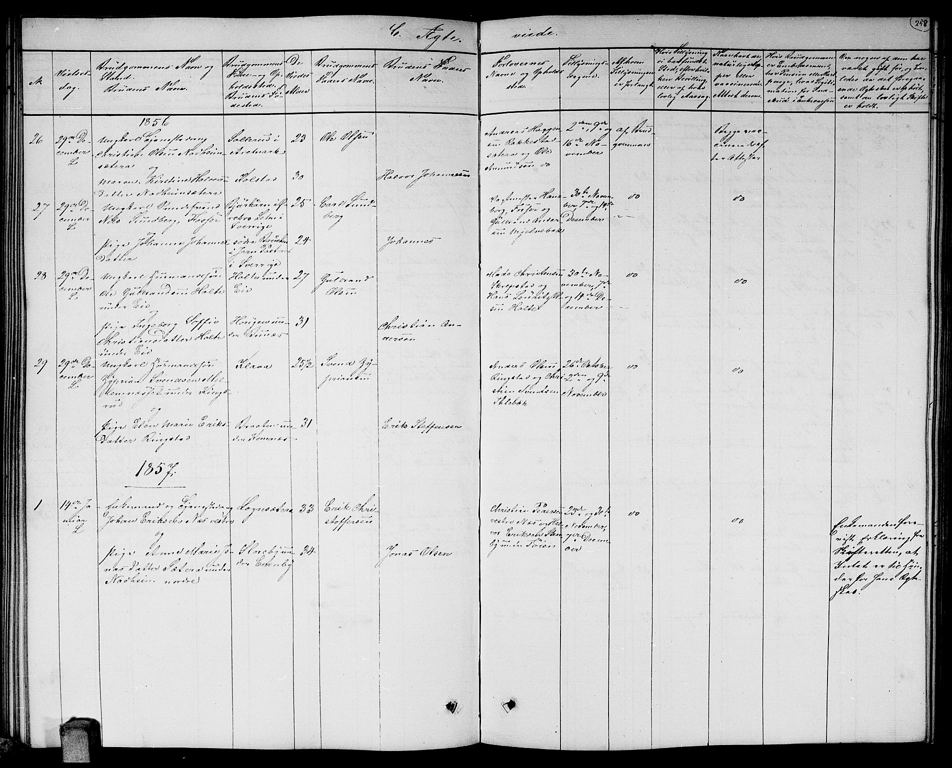 Høland prestekontor Kirkebøker, AV/SAO-A-10346a/G/Ga/L0004: Parish register (copy) no. I 4, 1854-1862, p. 258