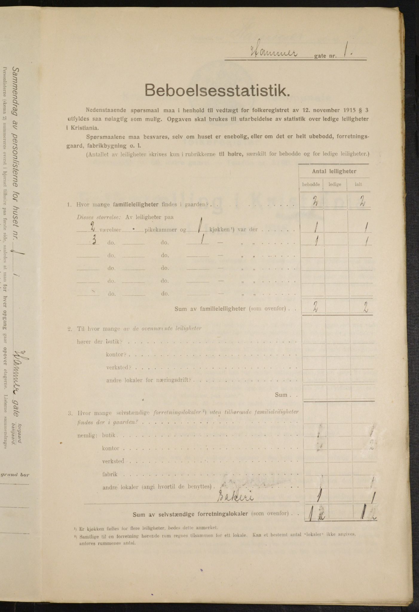 OBA, Municipal Census 1916 for Kristiania, 1916, p. 34921