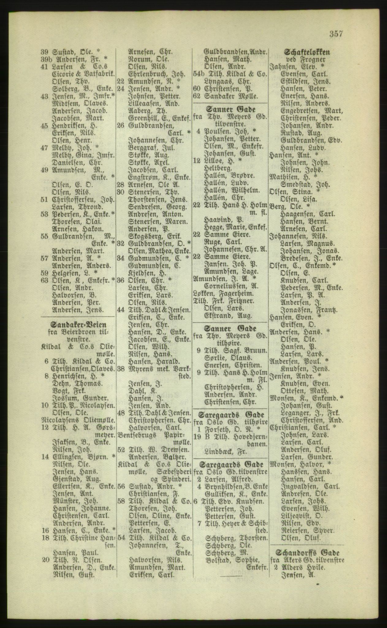 Kristiania/Oslo adressebok, PUBL/-, 1880, p. 357