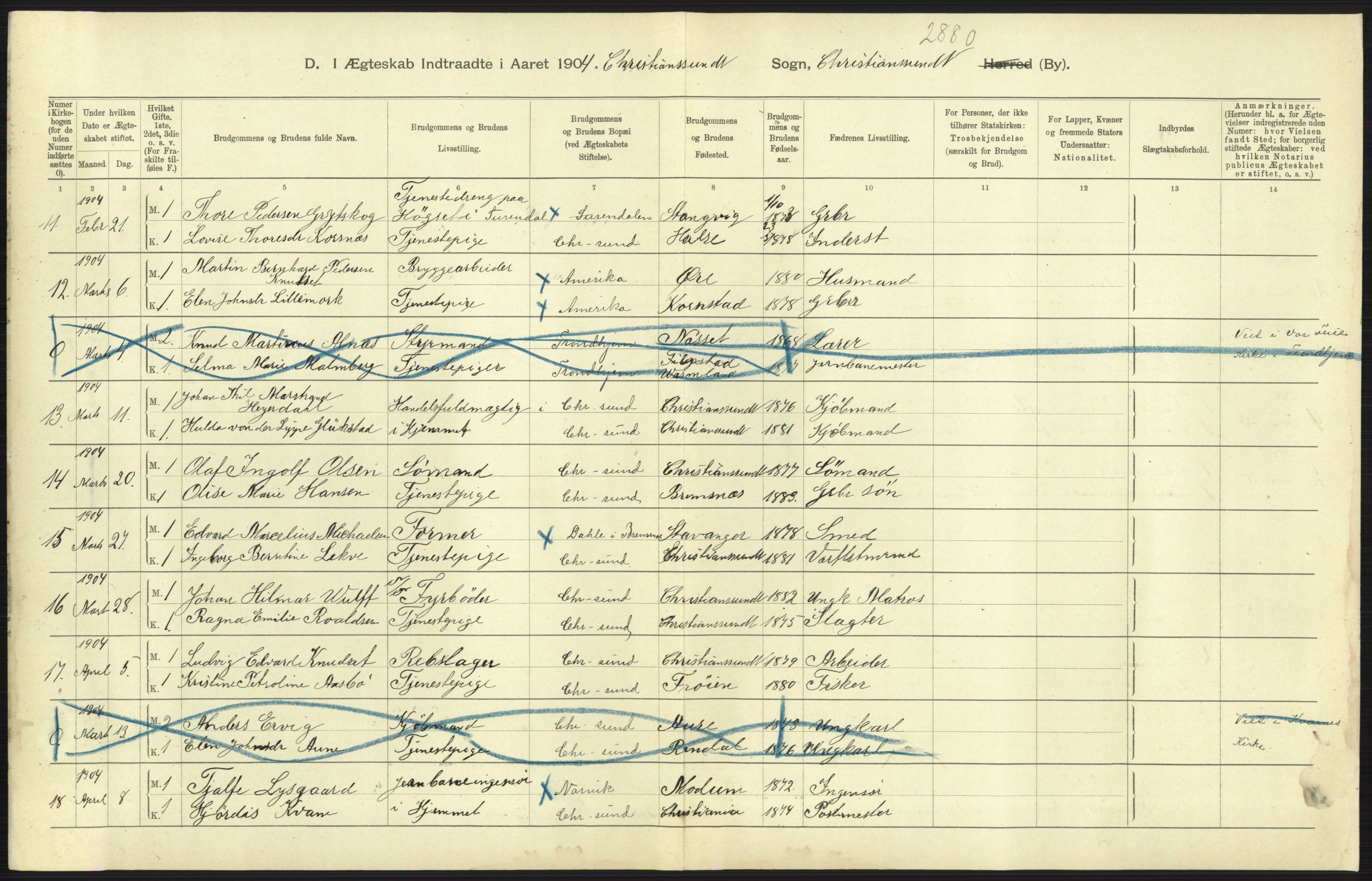 Statistisk sentralbyrå, Sosiodemografiske emner, Befolkning, AV/RA-S-2228/D/Df/Dfa/Dfab/L0016: Romsdals amt: Fødte, gifte, døde., 1904, p. 765