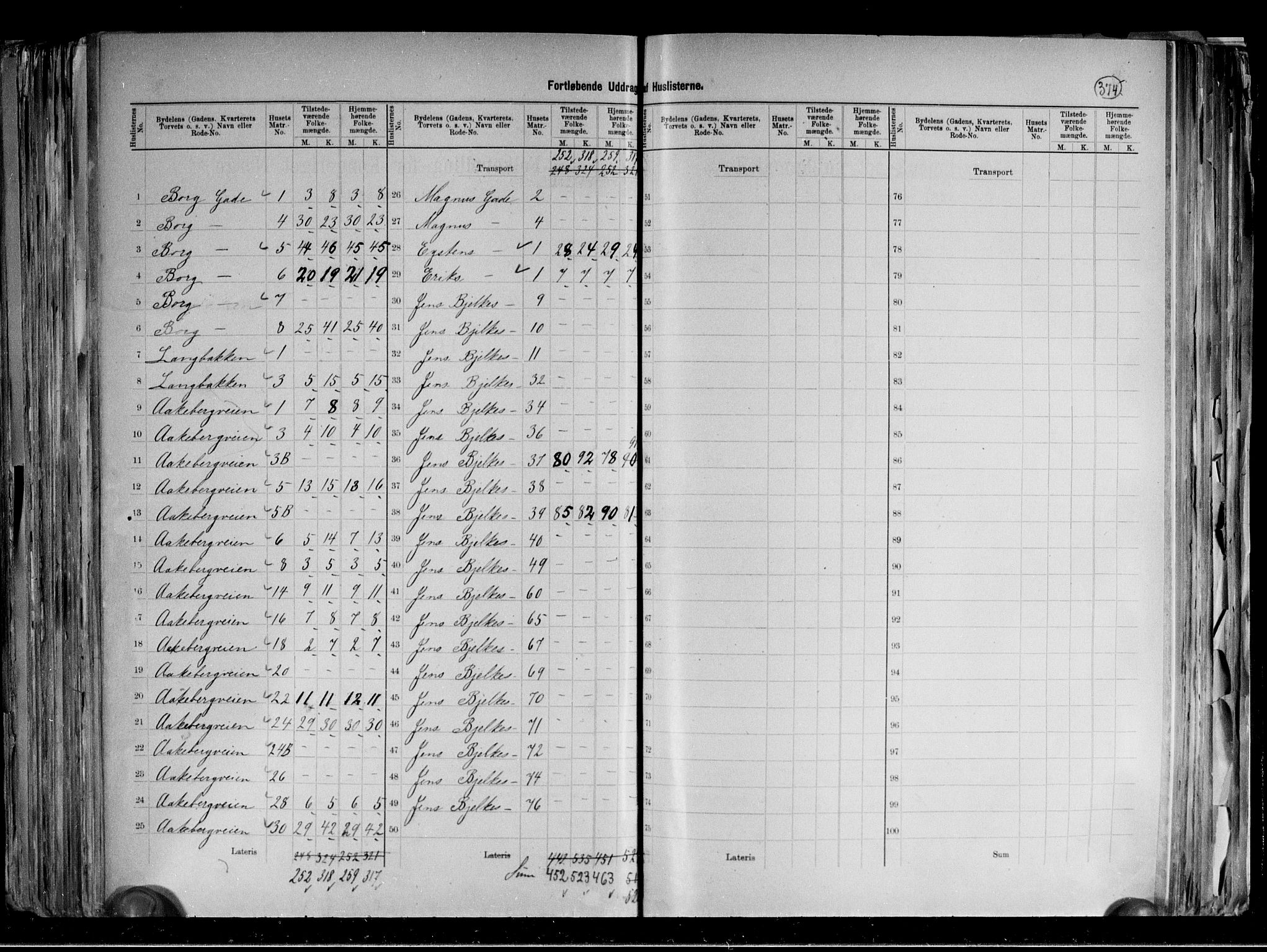 RA, 1891 census for 0301 Kristiania, 1891, p. 88154