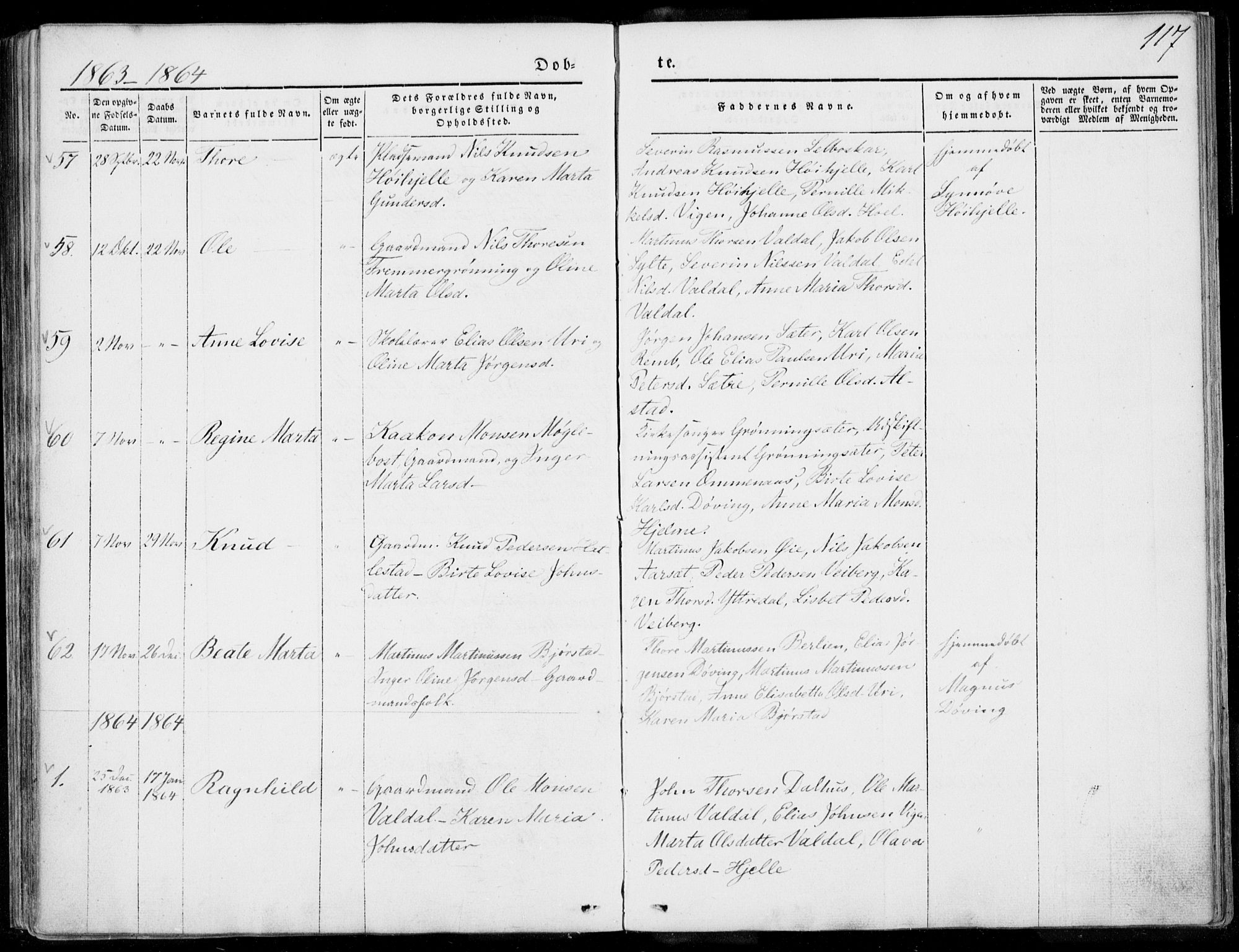 Ministerialprotokoller, klokkerbøker og fødselsregistre - Møre og Romsdal, AV/SAT-A-1454/519/L0249: Parish register (official) no. 519A08, 1846-1868, p. 117