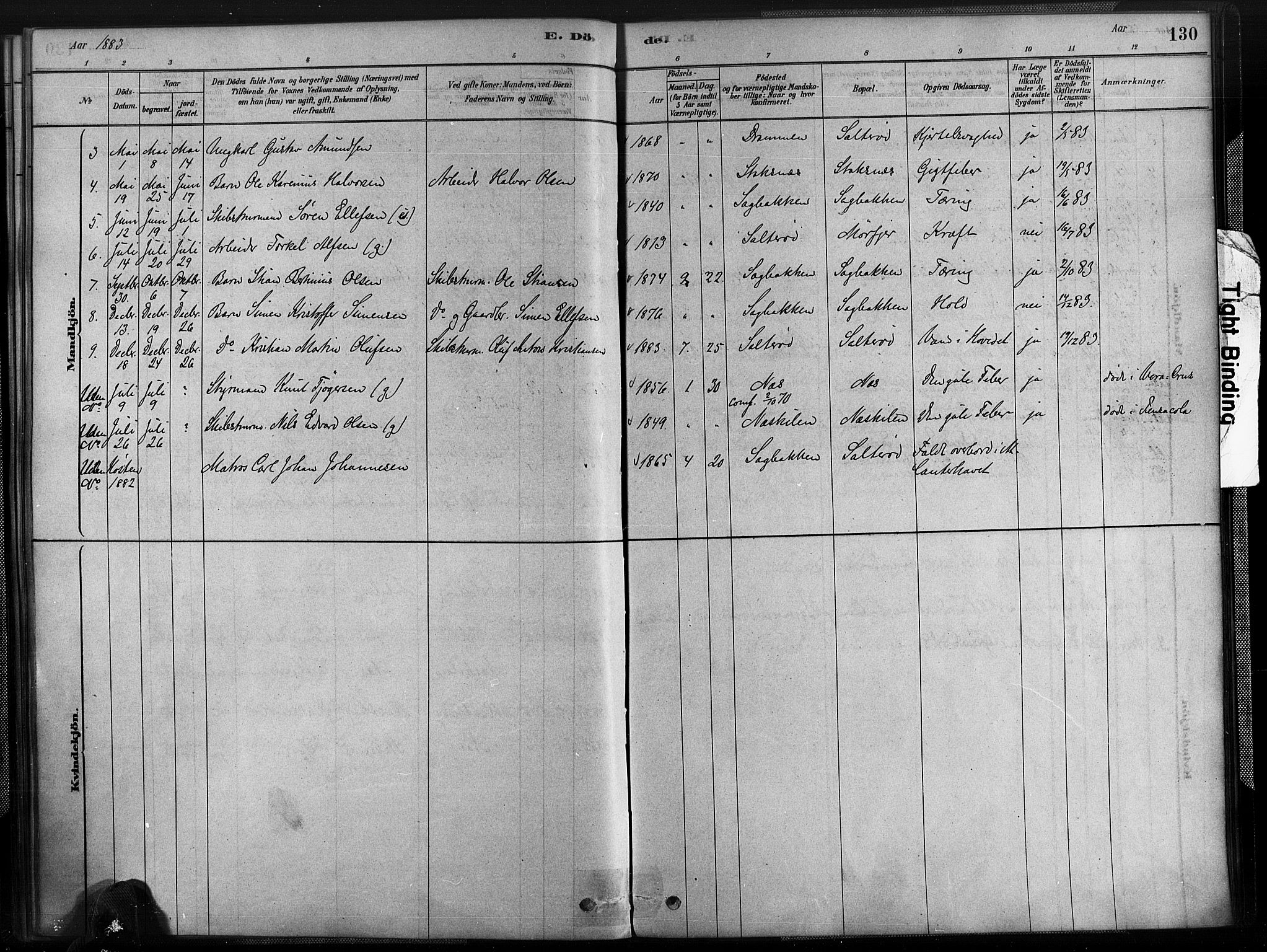 Austre Moland sokneprestkontor, AV/SAK-1111-0001/F/Fa/Fab/L0001: Parish register (official) no. A 1, 1878-1898, p. 130