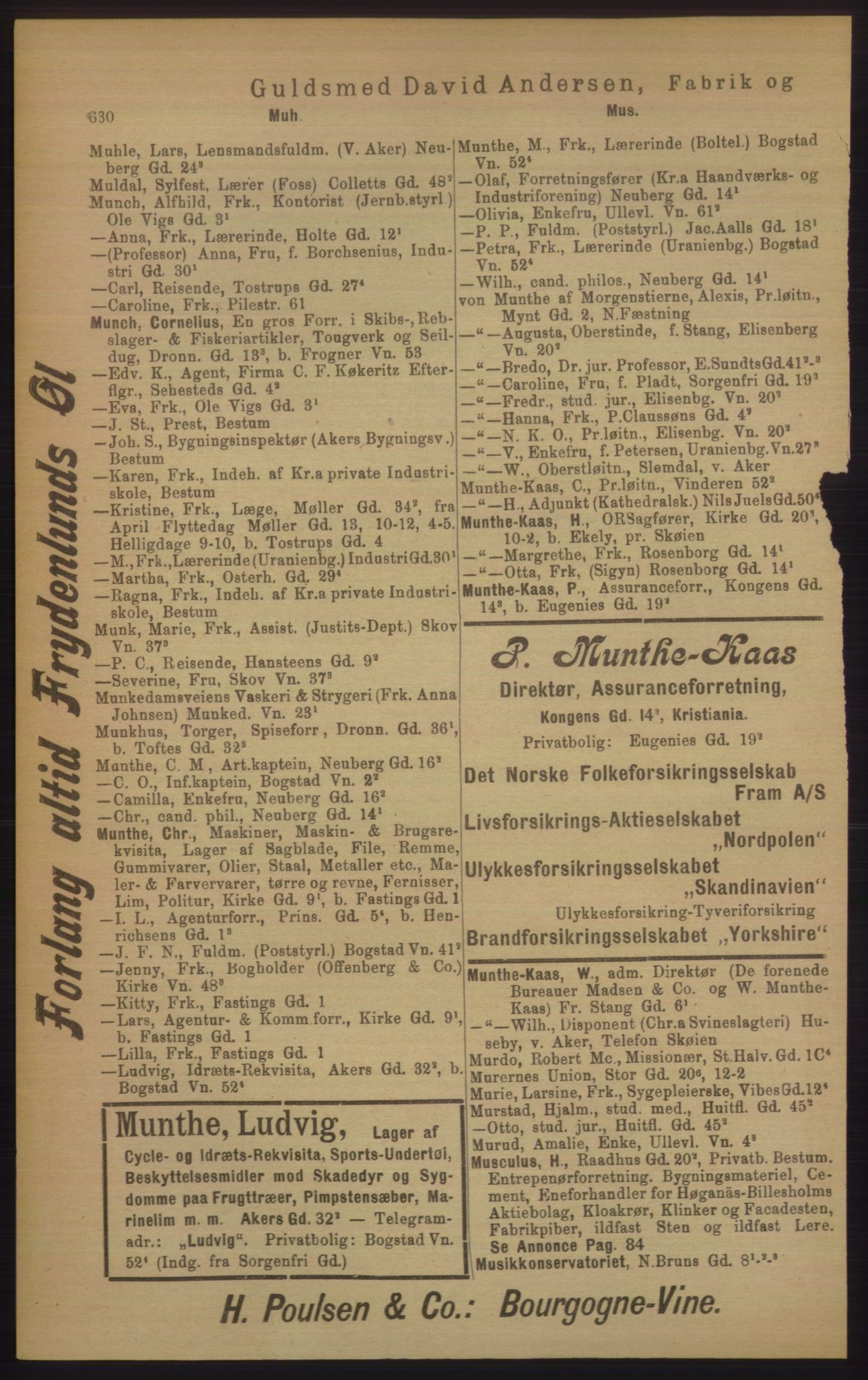 Kristiania/Oslo adressebok, PUBL/-, 1906, p. 630