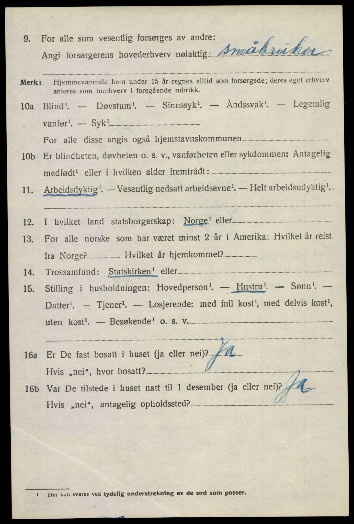 SAKO, 1920 census for Andebu, 1920, p. 6629