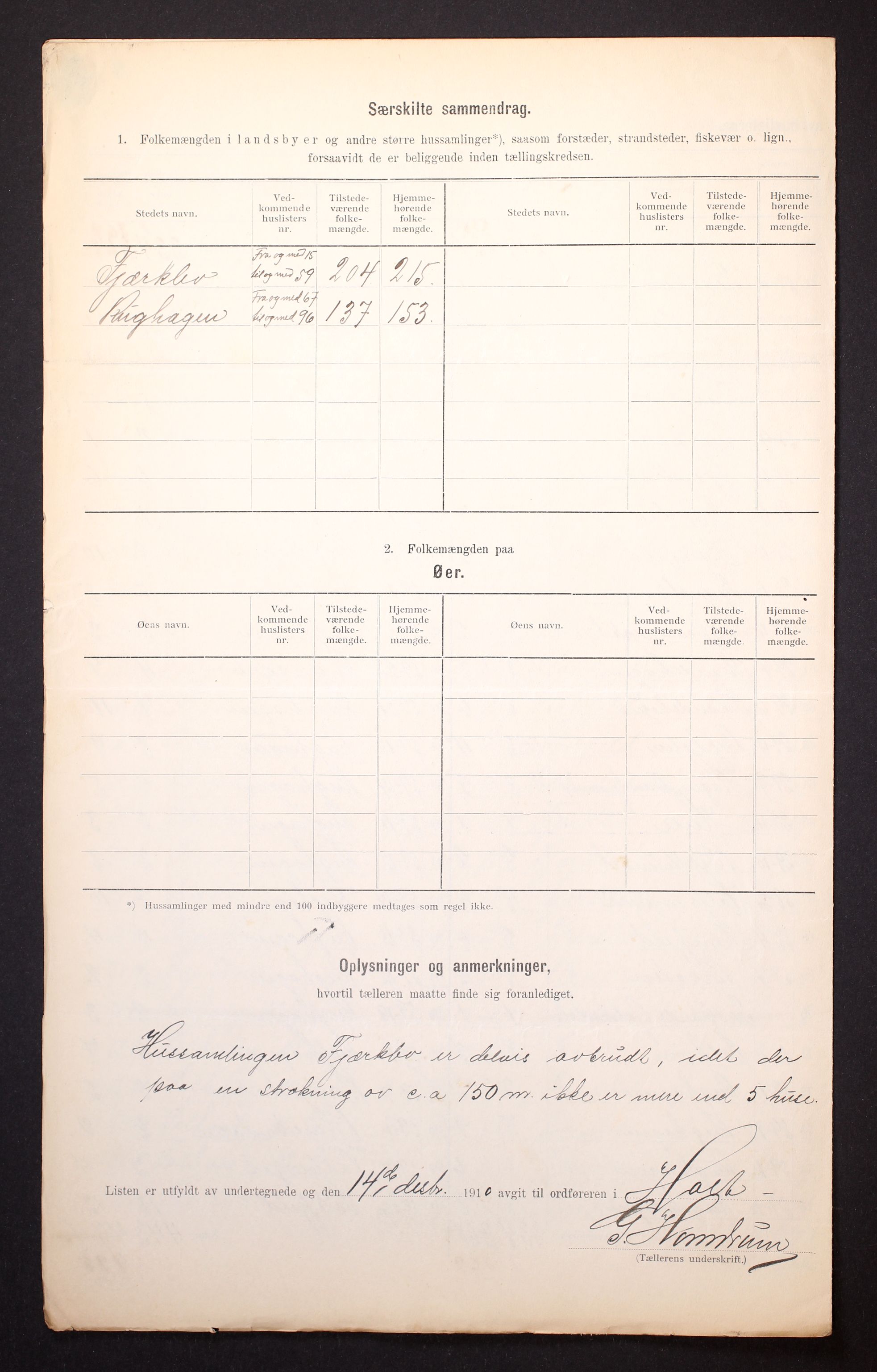 RA, 1910 census for Holt, 1910, p. 43