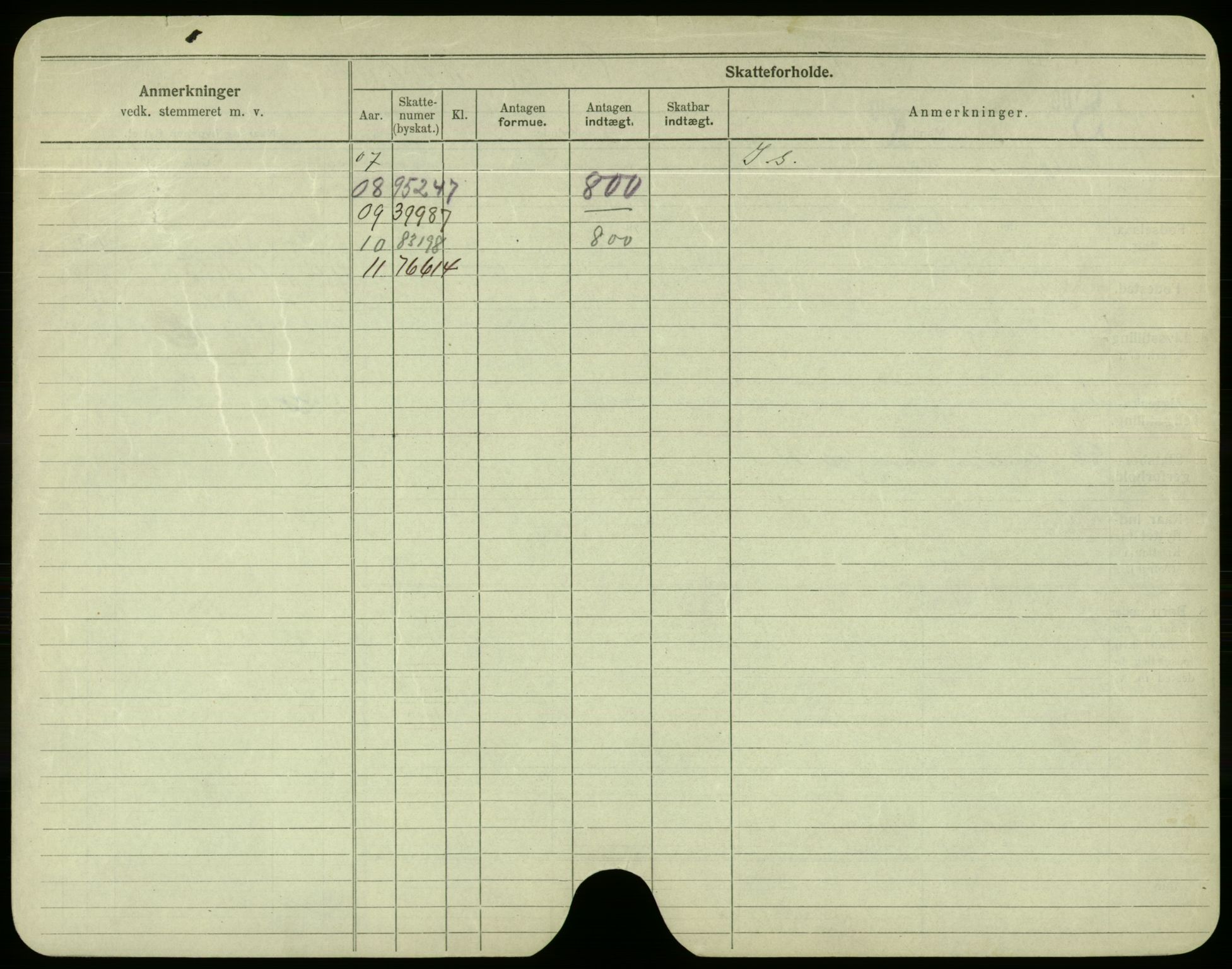 Oslo folkeregister, Registerkort, AV/SAO-A-11715/F/Fa/Fac/L0003: Menn, 1906-1914, p. 1077b