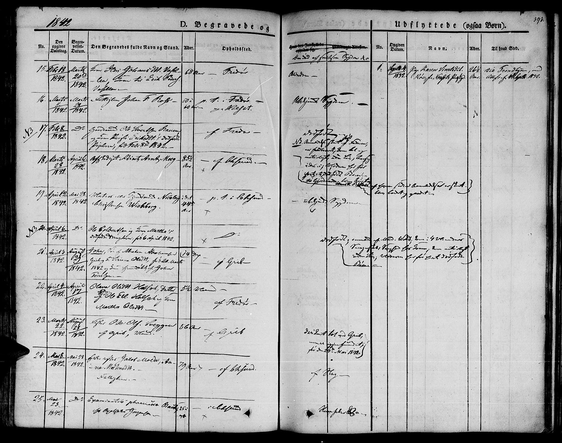 Ministerialprotokoller, klokkerbøker og fødselsregistre - Møre og Romsdal, SAT/A-1454/572/L0843: Parish register (official) no. 572A06, 1832-1842, p. 392