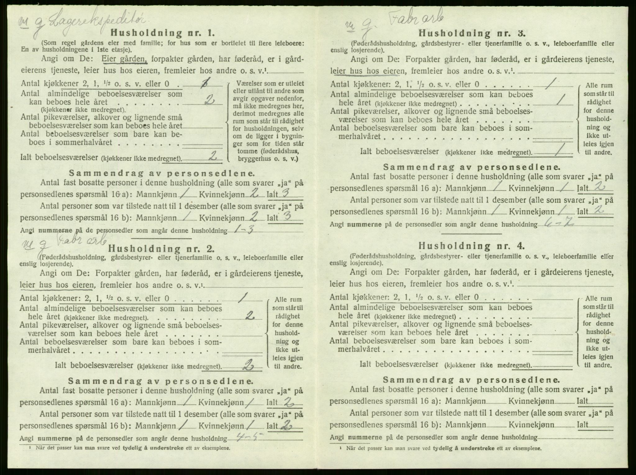 SAKO, 1920 census for Lier, 1920, p. 215