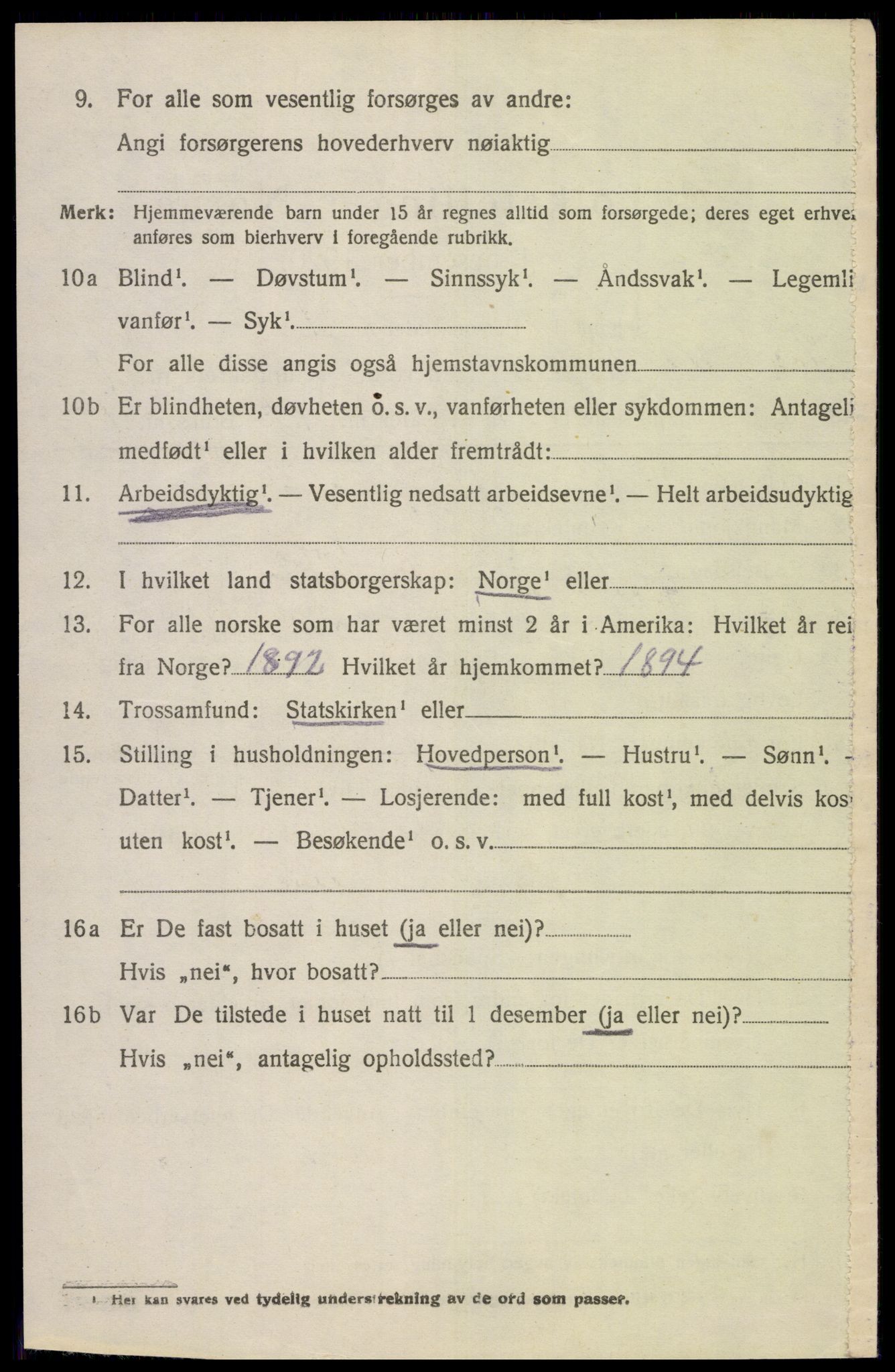 SAK, 1920 census for Nes (V-A), 1920, p. 2059