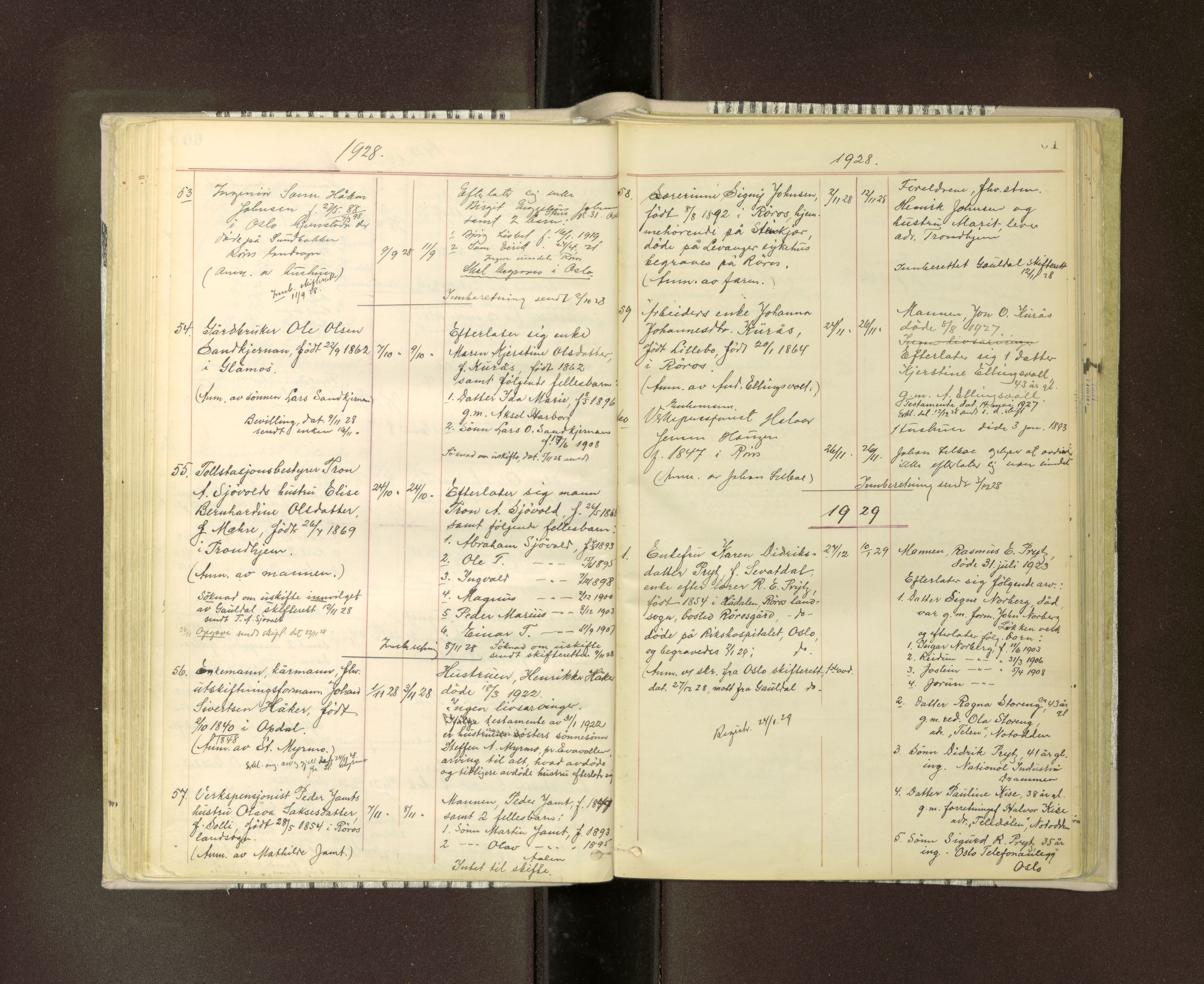 Røros lensmannskontor, AV/SAT-A-1079/2/07/L0038: Dødsfallprotokoll, 1916-1946, p. 61
