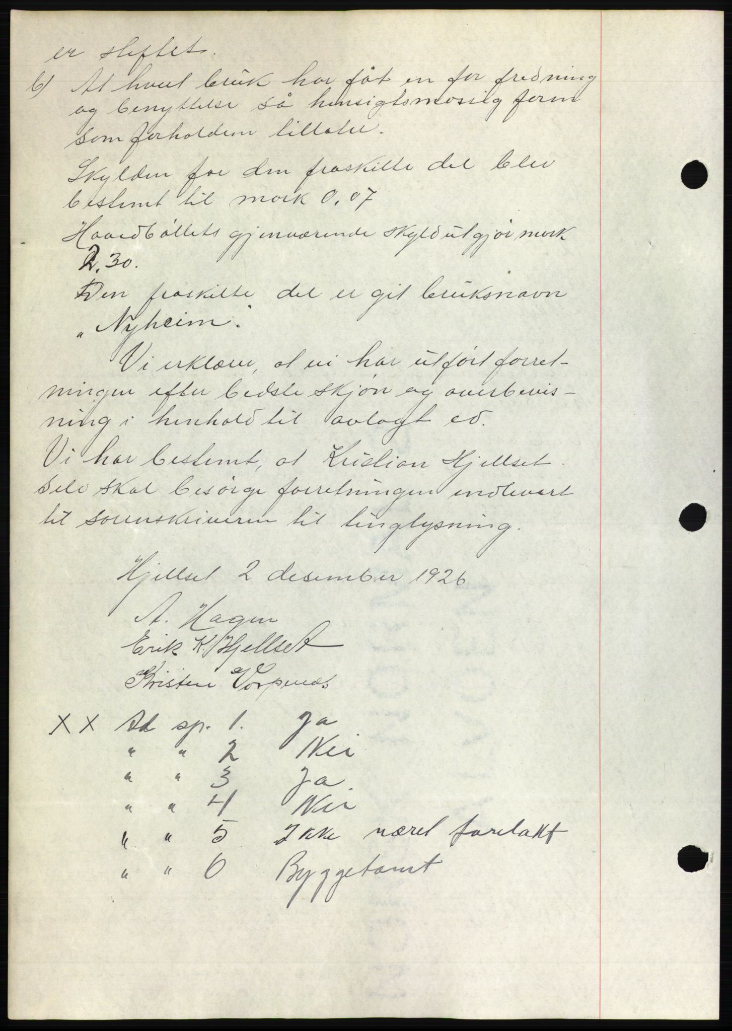 Romsdal sorenskriveri, AV/SAT-A-4149/1/2/2C/L0051: Mortgage book no. 45, 1926-1927, Deed date: 16.12.1926