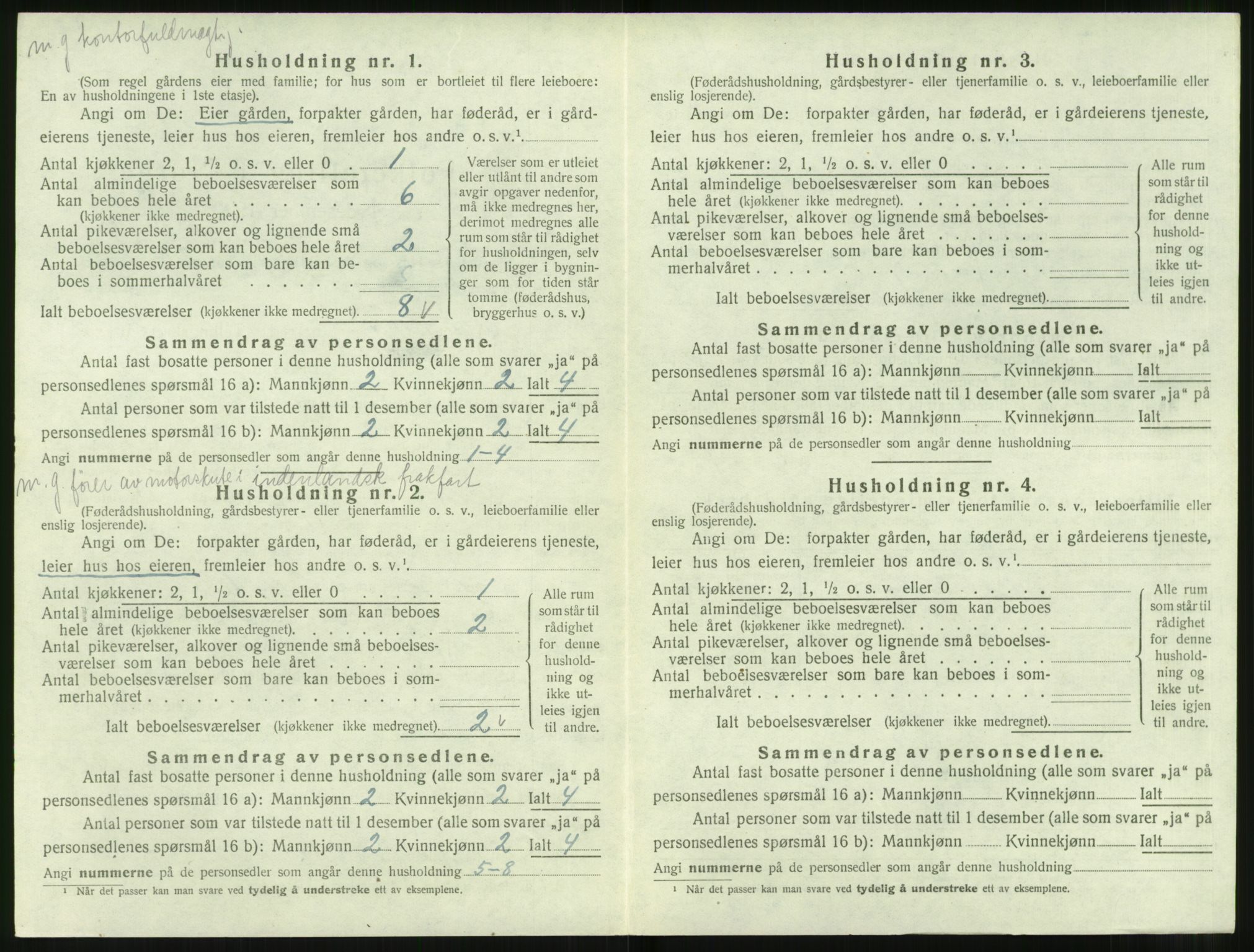 SAT, 1920 census for Hareid, 1920, p. 660