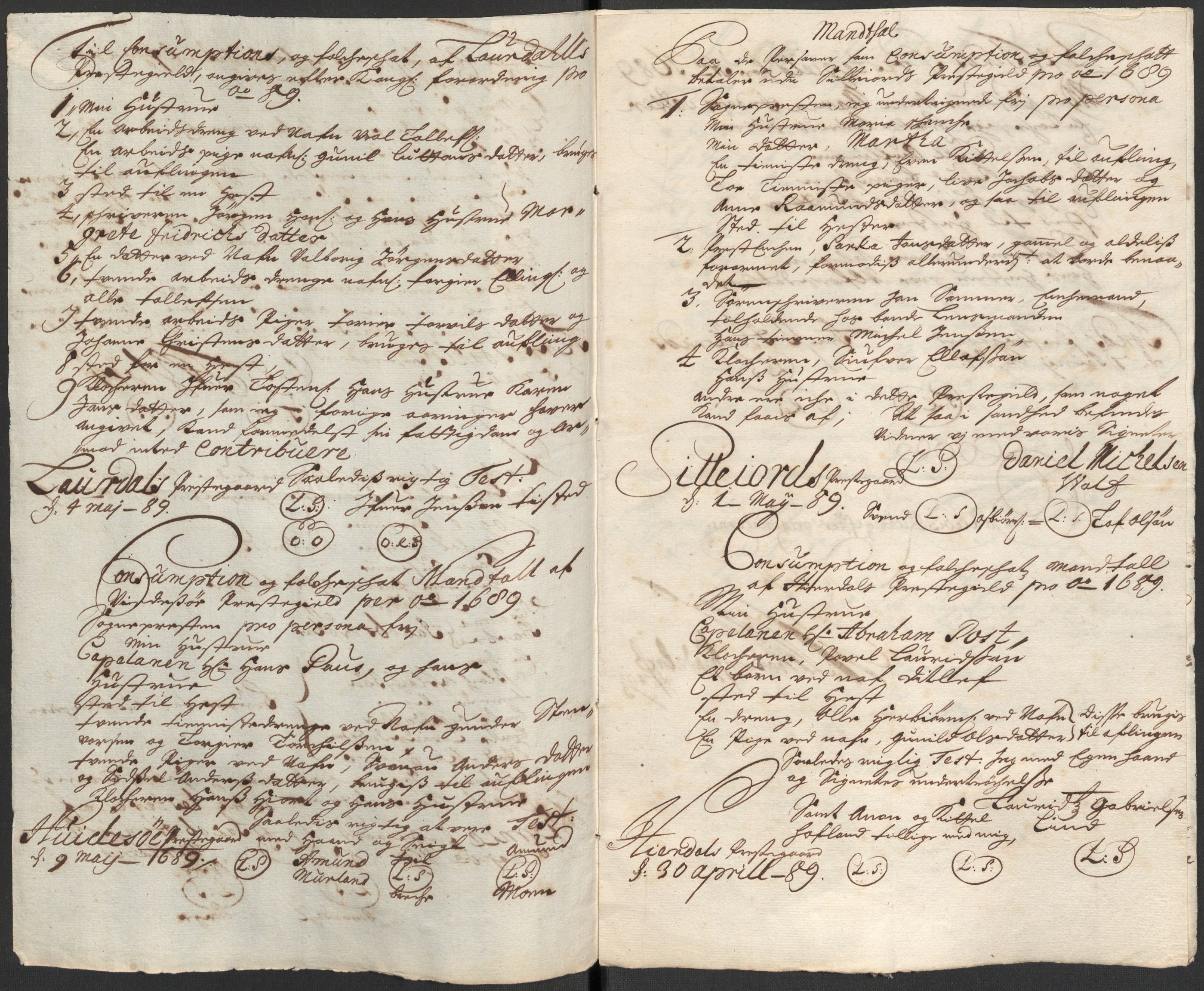 Rentekammeret inntil 1814, Reviderte regnskaper, Fogderegnskap, AV/RA-EA-4092/R35/L2088: Fogderegnskap Øvre og Nedre Telemark, 1687-1689, p. 59