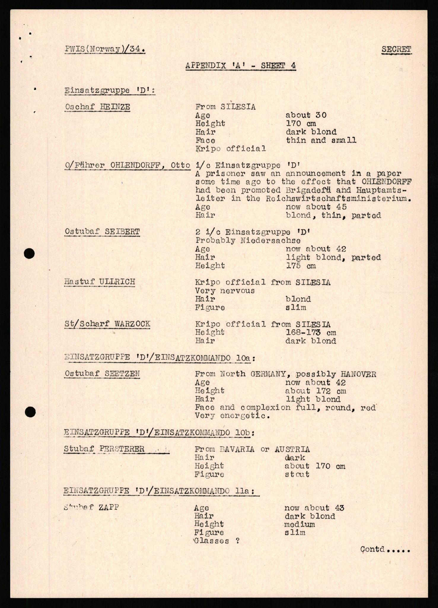 Forsvaret, Forsvarets overkommando II, AV/RA-RAFA-3915/D/Db/L0028: CI Questionaires. Tyske okkupasjonsstyrker i Norge. Tyskere., 1945-1946, p. 510