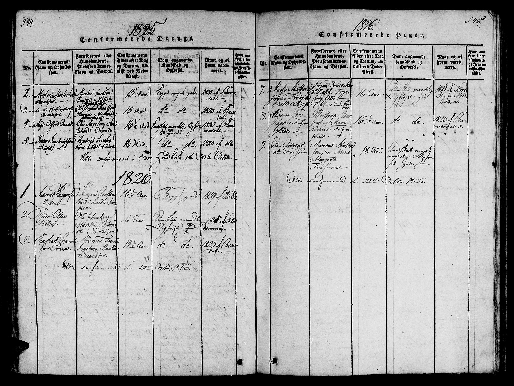 Ministerialprotokoller, klokkerbøker og fødselsregistre - Nord-Trøndelag, SAT/A-1458/746/L0441: Parish register (official) no. 746A03 /3, 1816-1827, p. 544-545