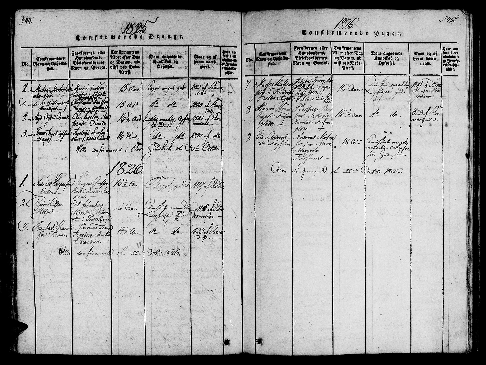 Ministerialprotokoller, klokkerbøker og fødselsregistre - Nord-Trøndelag, AV/SAT-A-1458/746/L0441: Parish register (official) no. 746A03 /3, 1816-1827, p. 544-545