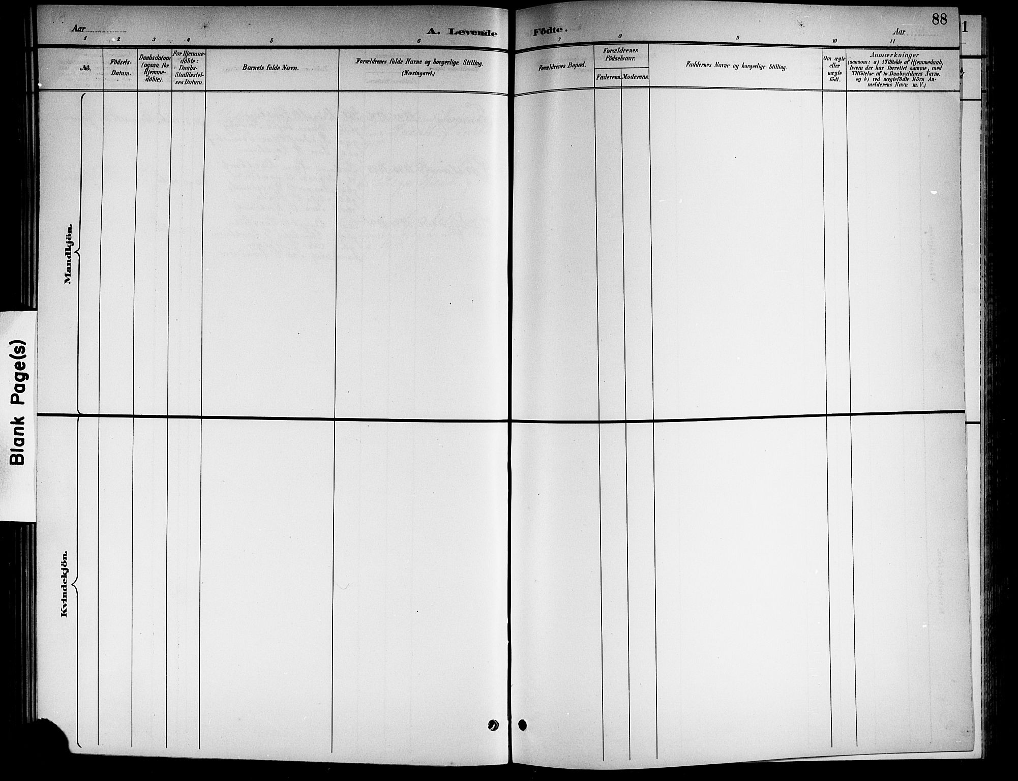 Nore kirkebøker, SAKO/A-238/G/Gb/L0003: Parish register (copy) no. II 3, 1894-1923, p. 88