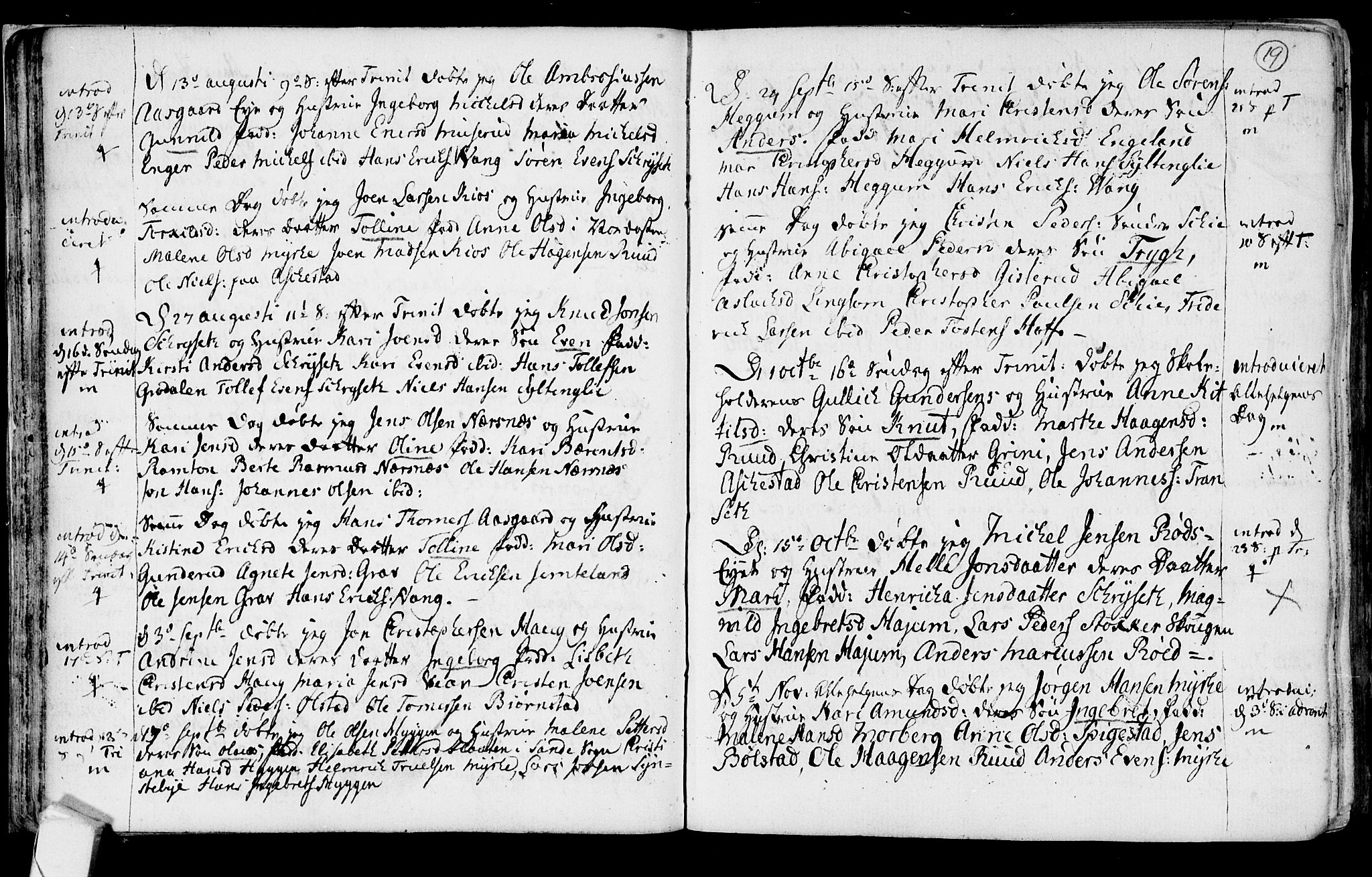 Røyken kirkebøker, SAKO/A-241/F/Fa/L0003: Parish register (official) no. 3, 1782-1813, p. 19