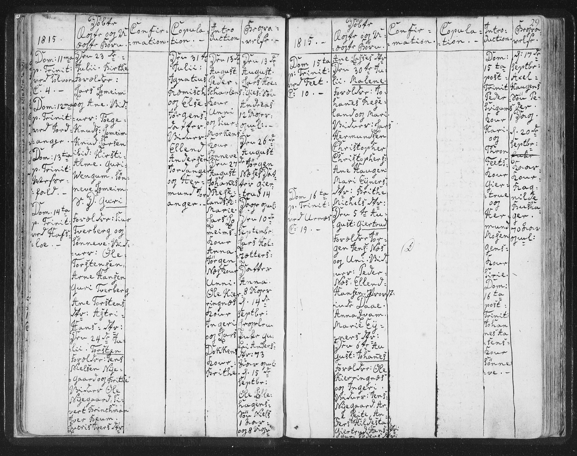 Hafslo sokneprestembete, AV/SAB-A-80301/H/Haa/Haaa/L0003: Parish register (official) no. A 3, 1807-1821, p. 29