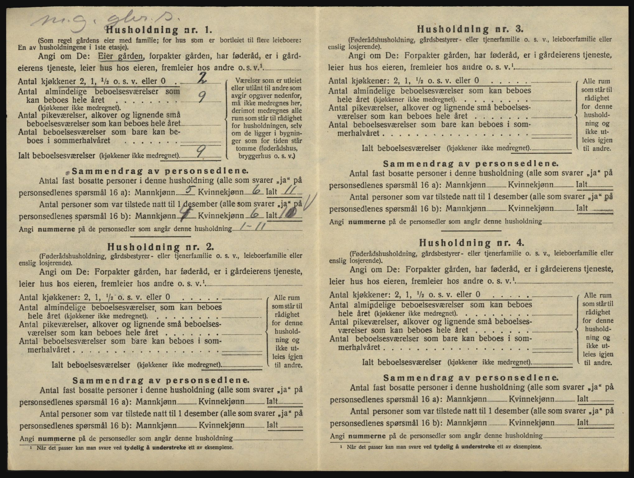 SAO, 1920 census for Eidsberg, 1920, p. 646