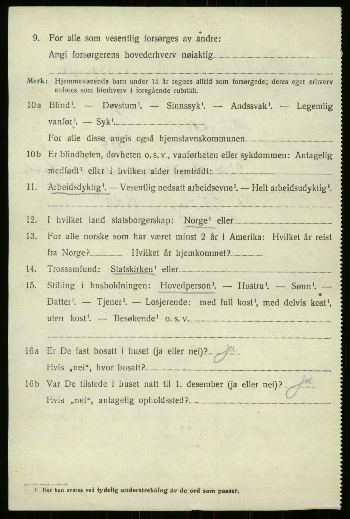 SAB, 1920 census for Naustdal, 1920, p. 4168