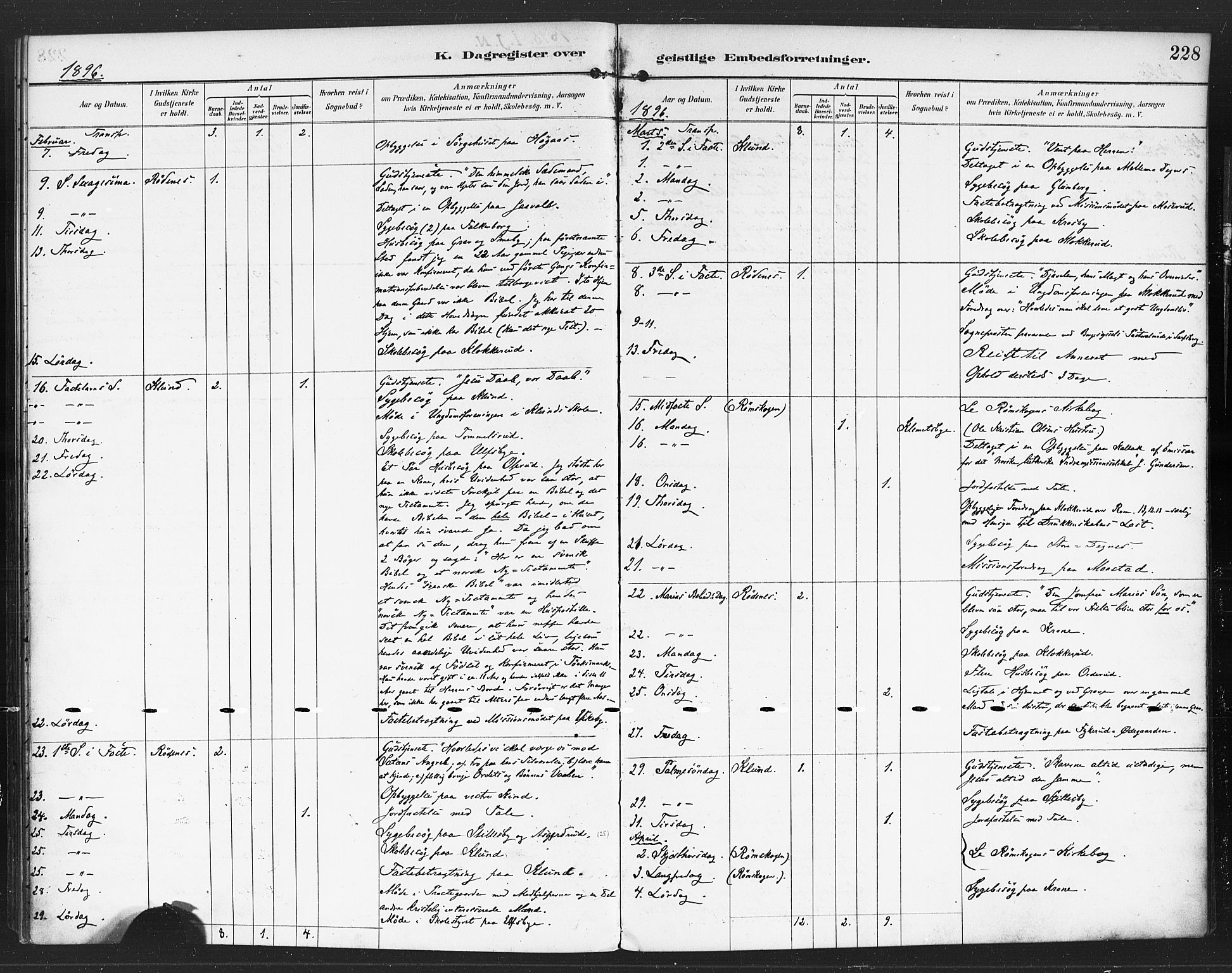 Rødenes prestekontor Kirkebøker, AV/SAO-A-2005/F/Fa/L0010: Parish register (official) no. I 10, 1890-1900, p. 228