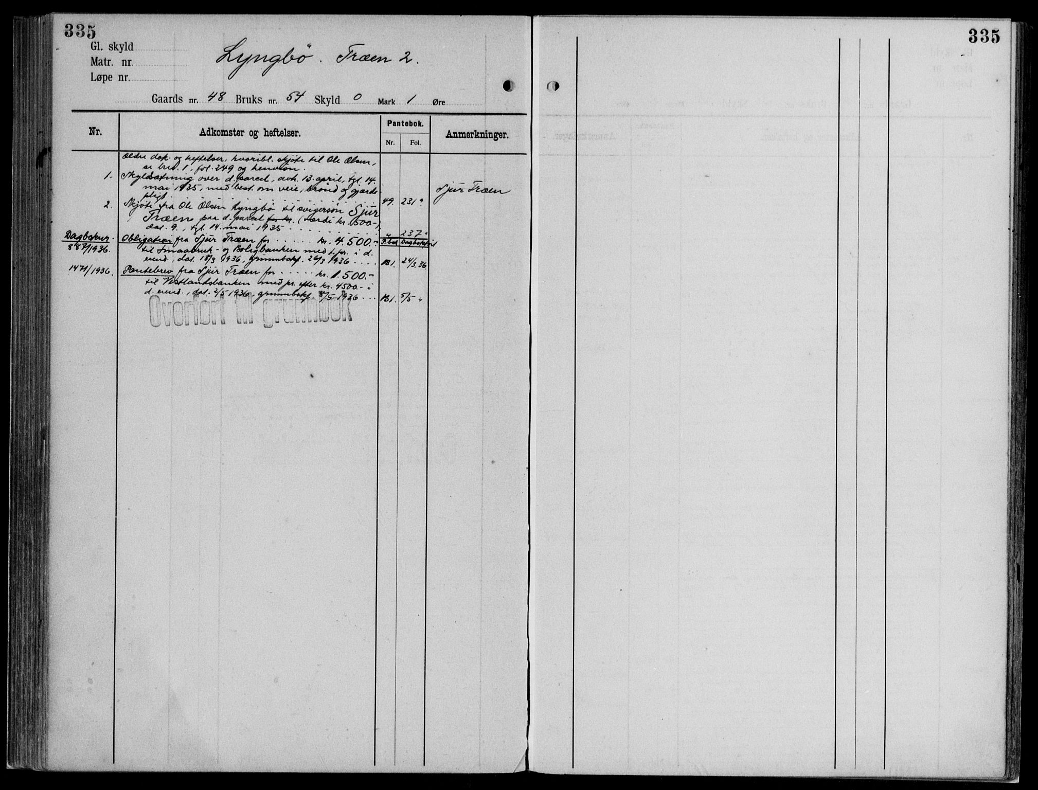 Midhordland sorenskriveri, AV/SAB-A-3001/1/G/Ga/Gab/L0112: Mortgage register no. II.A.b.112, p. 335