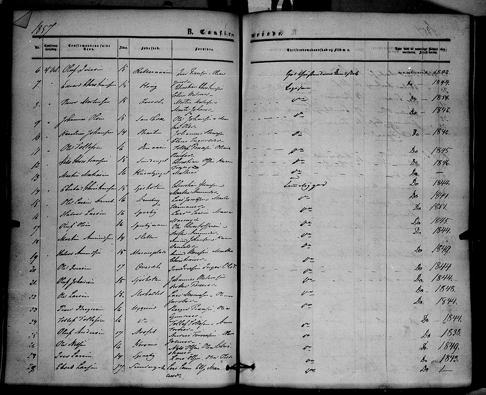 Hof prestekontor, SAH/PREST-038/H/Ha/Haa/L0008: Parish register (official) no. 8, 1849-1861, p. 111