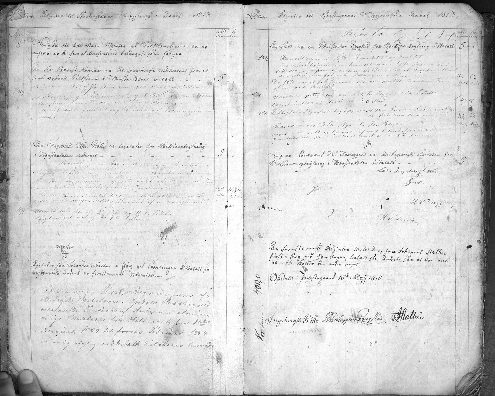 Lærer Ingebrigt O. Grøtte (Oppdal), TIKA/PA-1071/H/L0002: Dagbok , 1811-1870