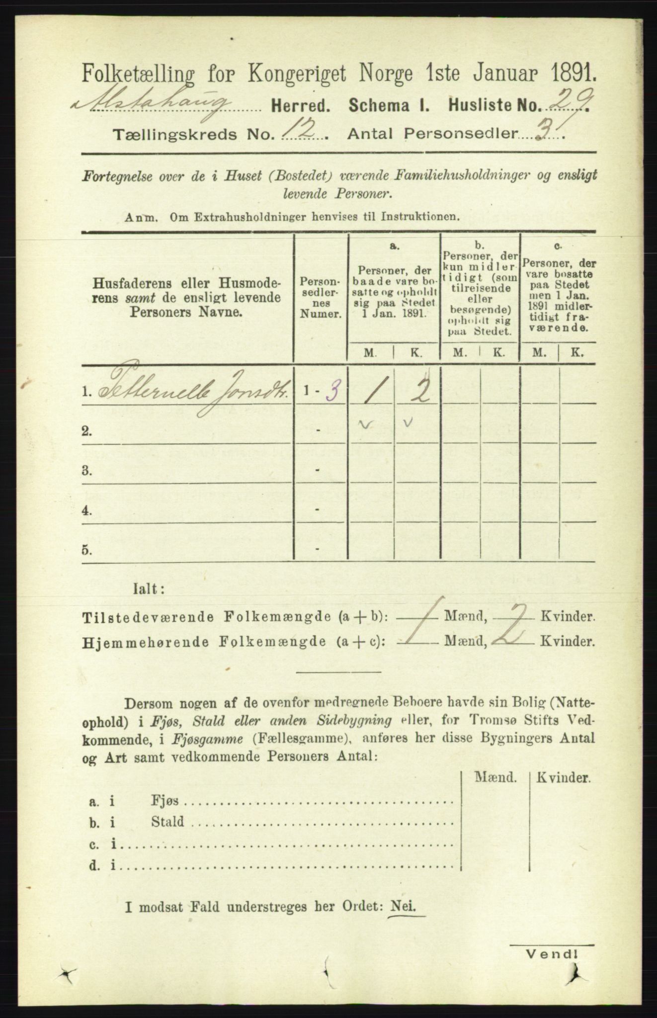 RA, 1891 census for 1820 Alstahaug, 1891, p. 4250