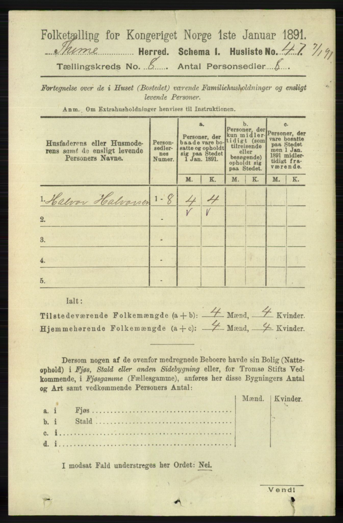 RA, 1891 census for 1121 Time, 1891, p. 2966