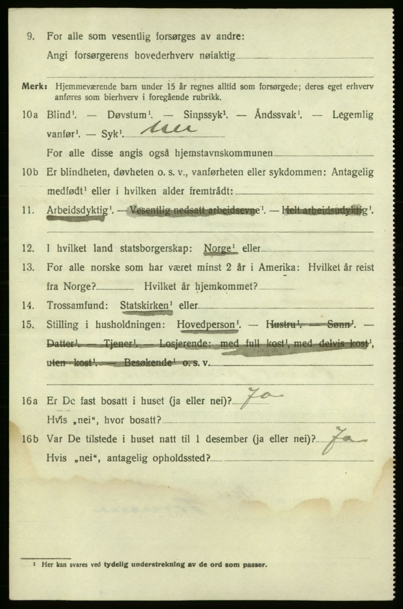SAO, 1920 census for Fredrikshald, 1920, p. 22410