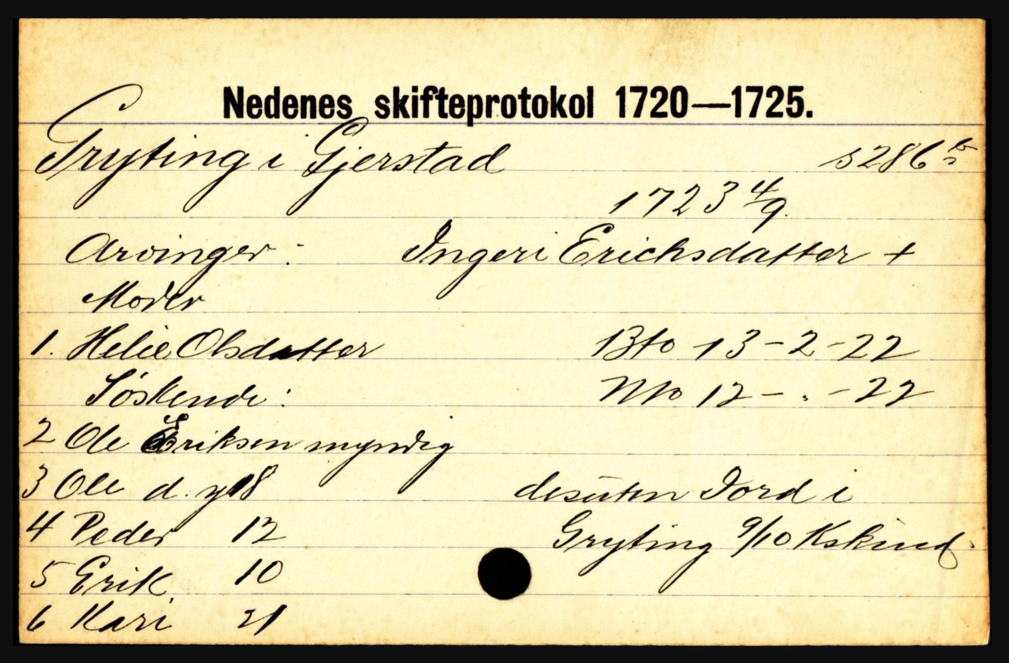 Nedenes sorenskriveri før 1824, AV/SAK-1221-0007/H, p. 10153