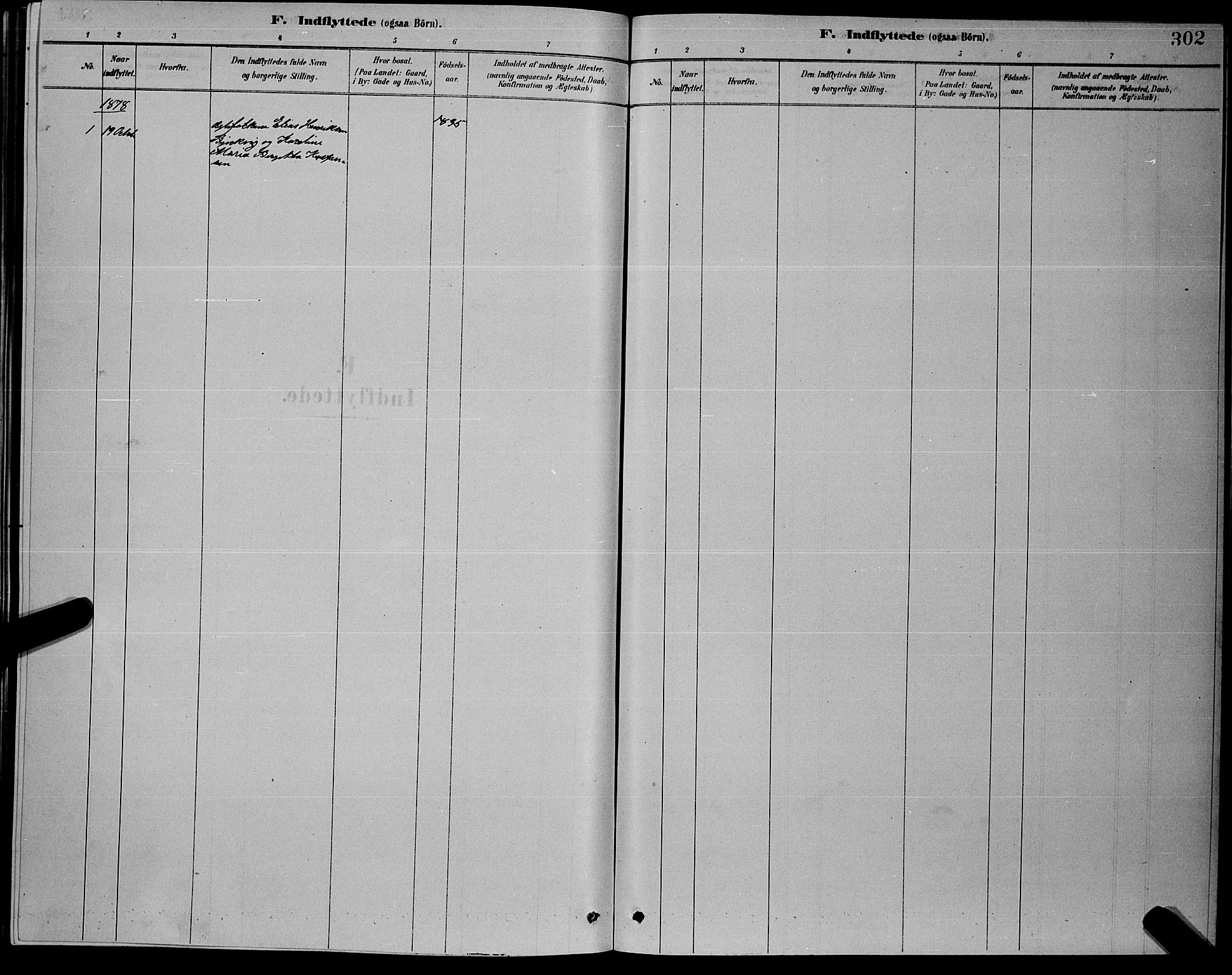 Ministerialprotokoller, klokkerbøker og fødselsregistre - Nordland, AV/SAT-A-1459/853/L0776: Parish register (copy) no. 853C04, 1878-1889, p. 302