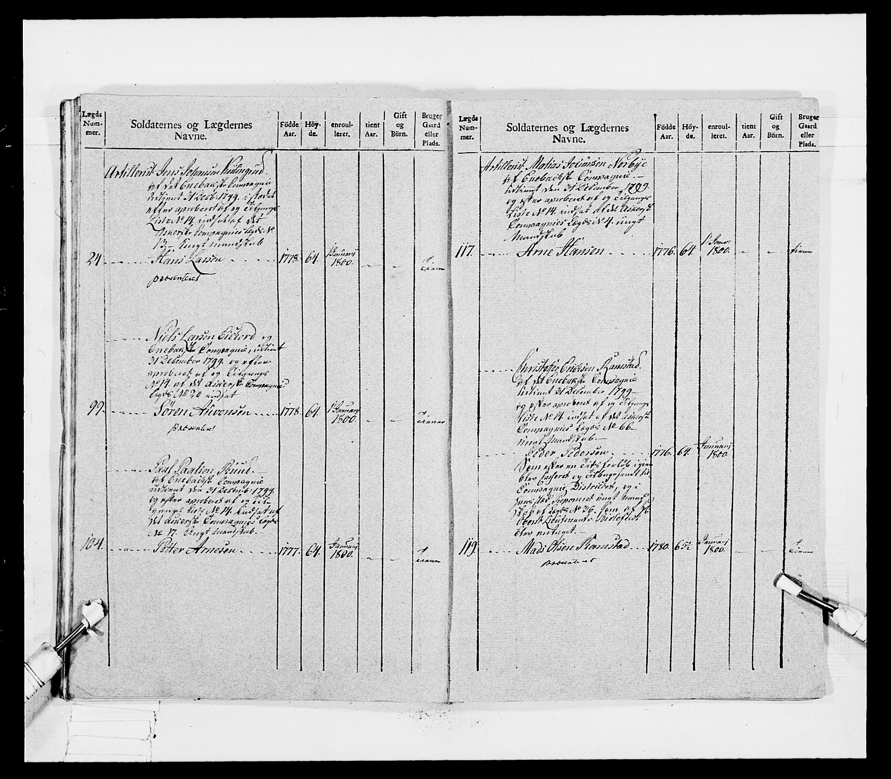 Generalitets- og kommissariatskollegiet, Det kongelige norske kommissariatskollegium, AV/RA-EA-5420/E/Eh/L0031b: Nordafjelske gevorbne infanteriregiment, 1802, p. 498