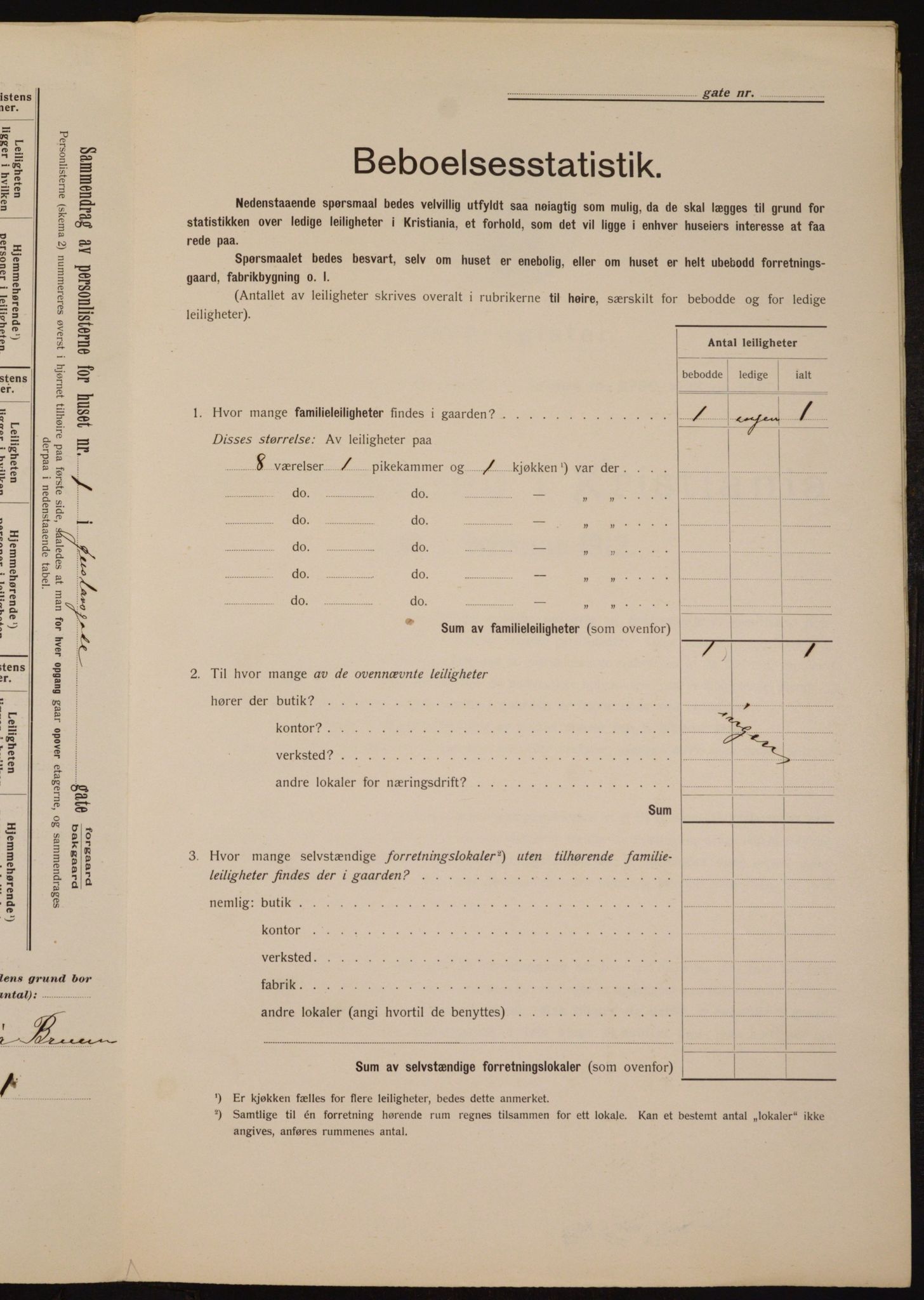 OBA, Municipal Census 1912 for Kristiania, 1912, p. 32448