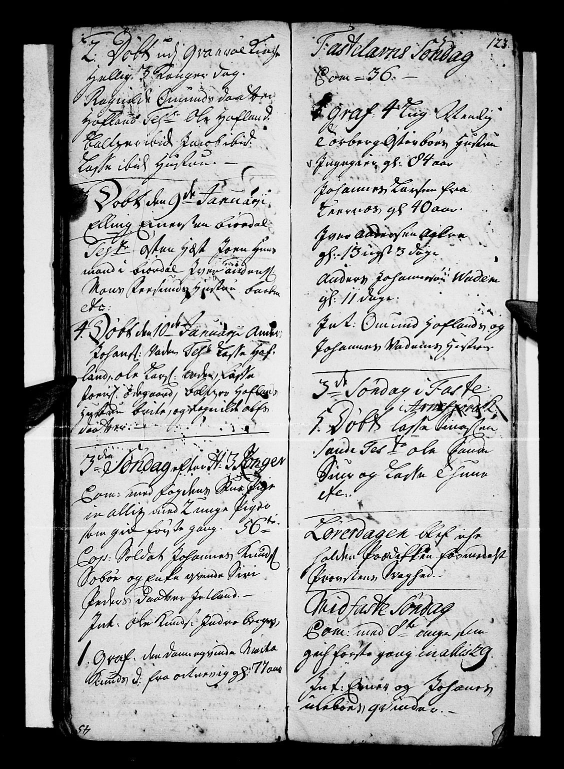 Vik sokneprestembete, AV/SAB-A-81501/H/Haa/Haaa/L0001: Parish register (official) no. A 1 / 3, 1727-1740, p. 123