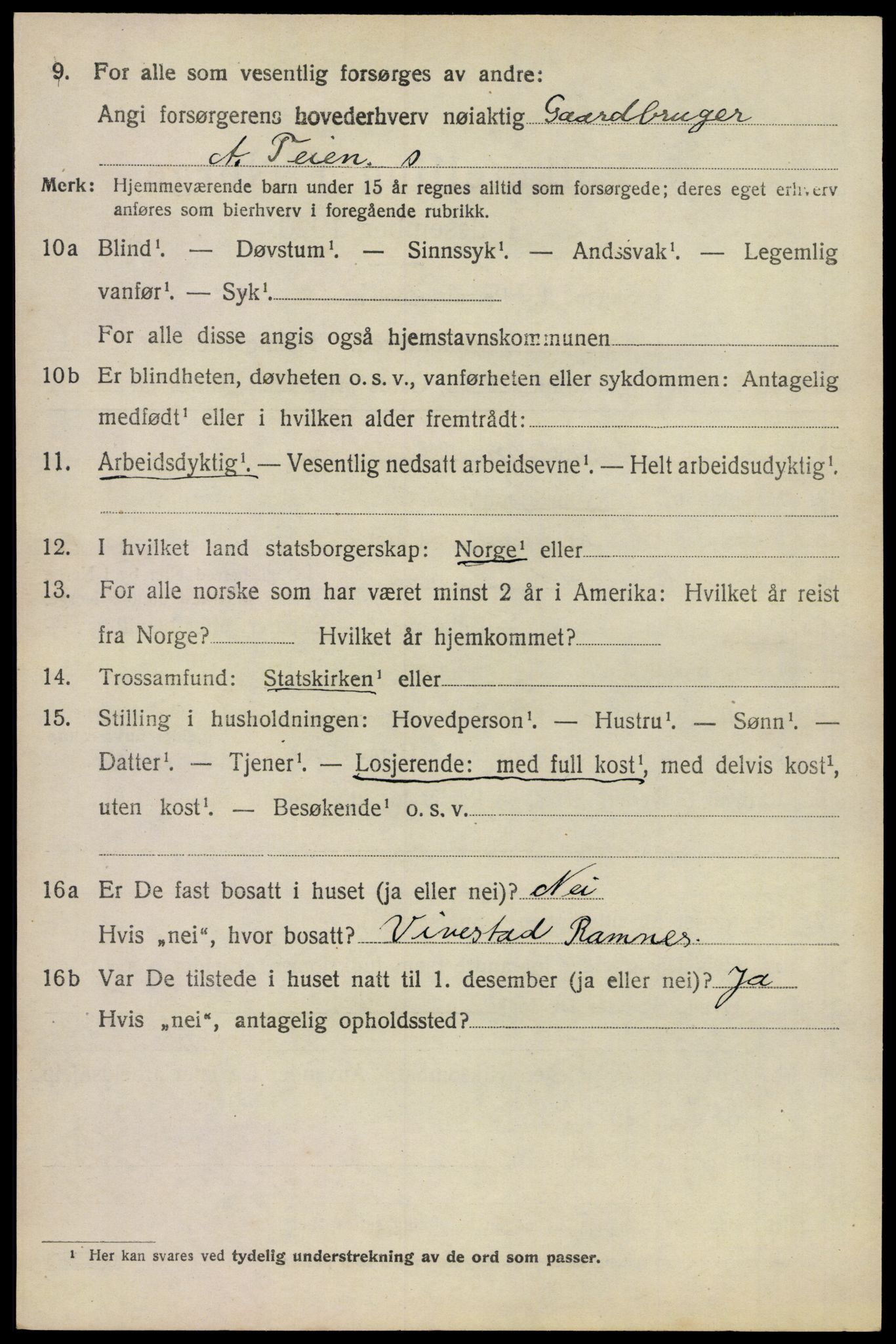 SAKO, 1920 census for Sem, 1920, p. 12990