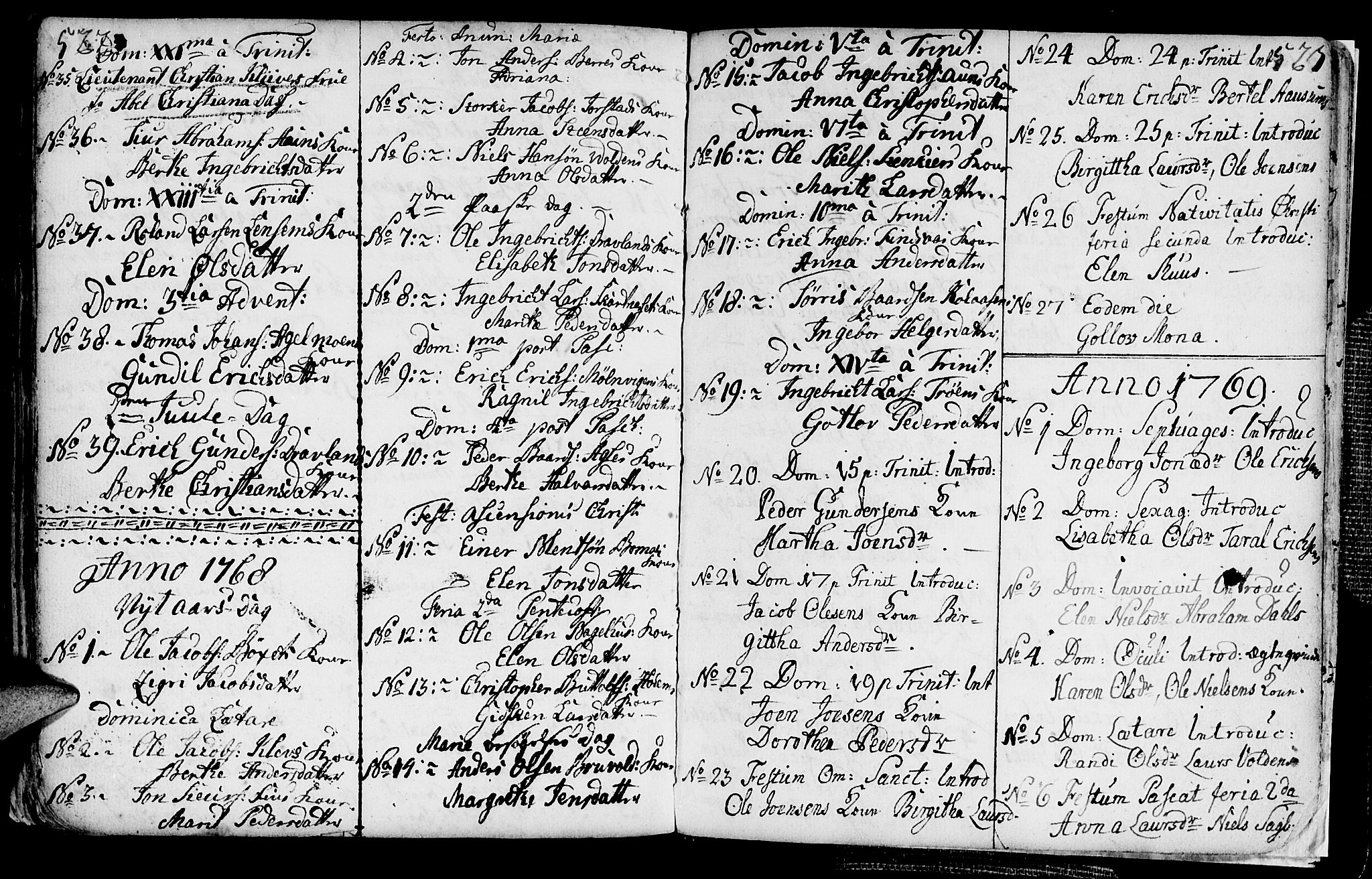 Ministerialprotokoller, klokkerbøker og fødselsregistre - Nord-Trøndelag, SAT/A-1458/749/L0467: Parish register (official) no. 749A01, 1733-1787, p. 522-523