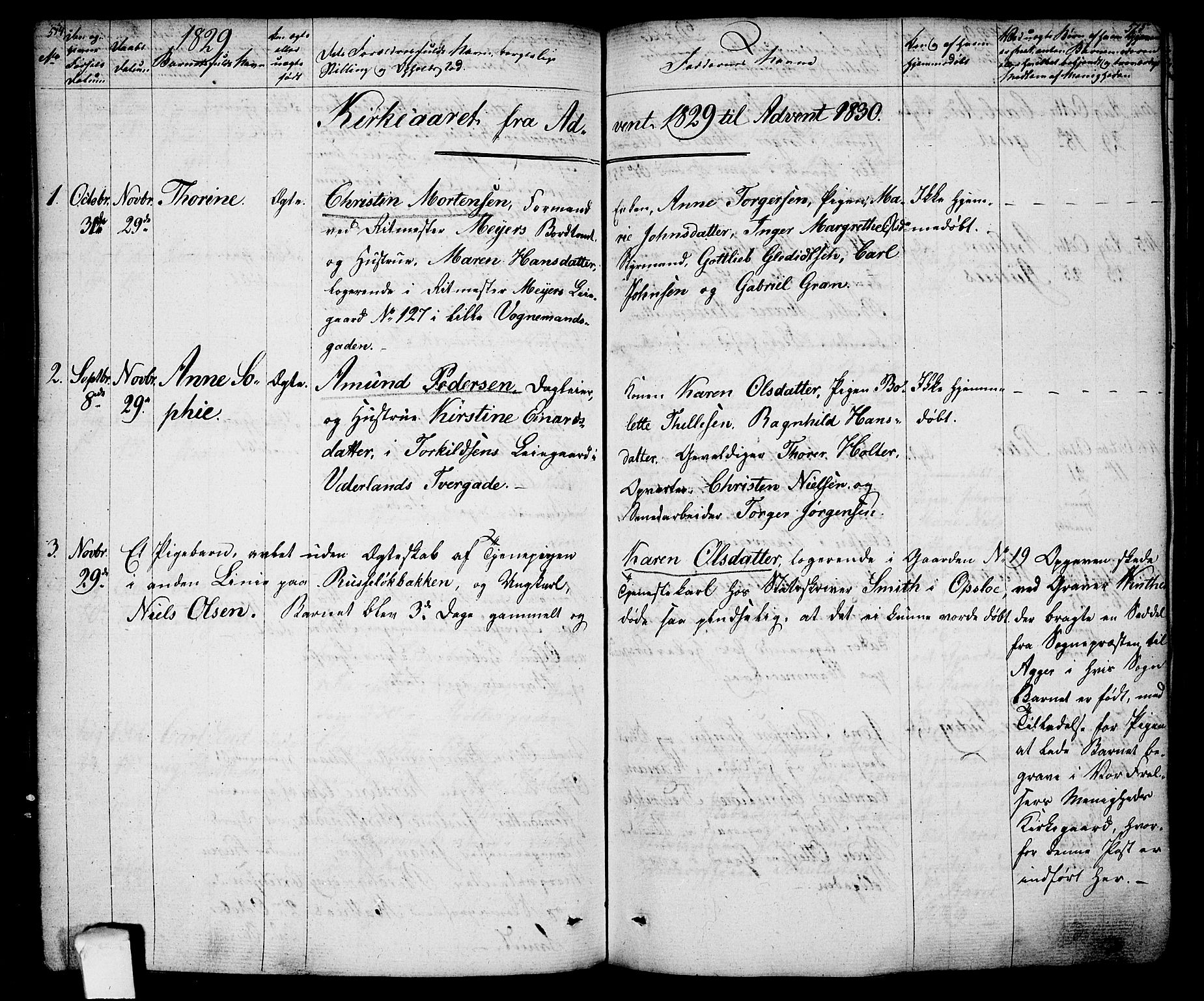 Oslo domkirke Kirkebøker, SAO/A-10752/F/Fa/L0010: Parish register (official) no. 10, 1824-1830, p. 514-515