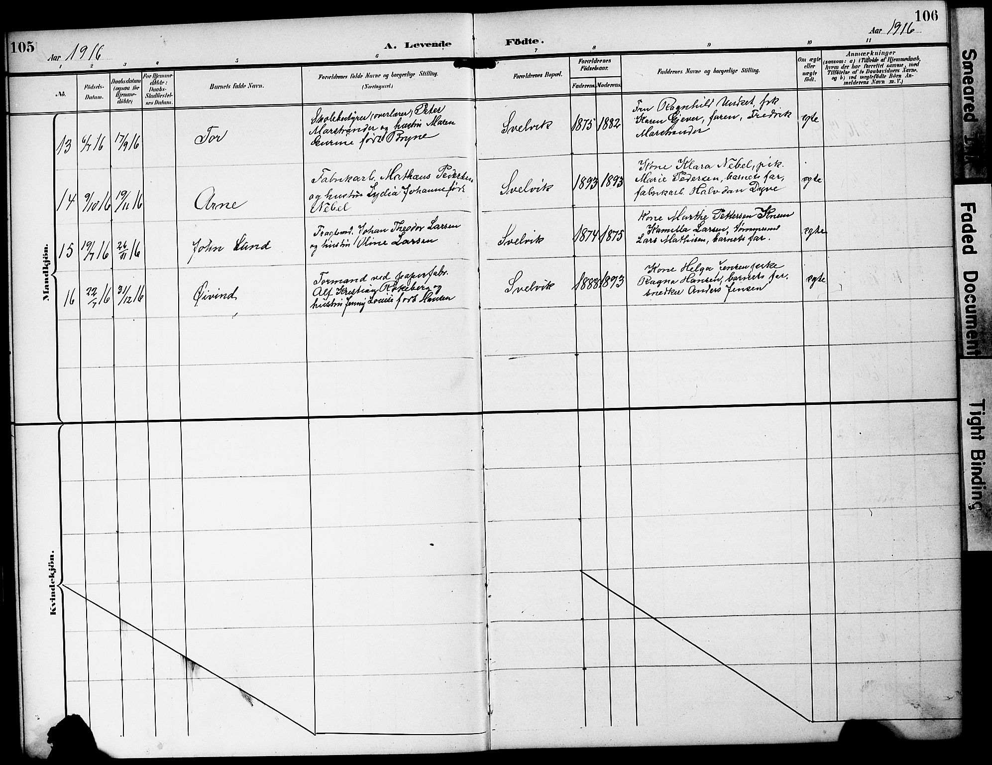 Strømm kirkebøker, SAKO/A-322/G/Gb/L0002: Parish register (copy) no. II 2, 1897-1928, p. 105-106