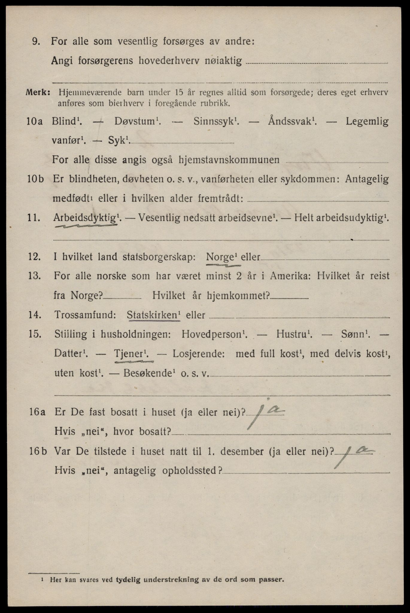 SAKO, 1920 census for Vinje, 1920, p. 1242