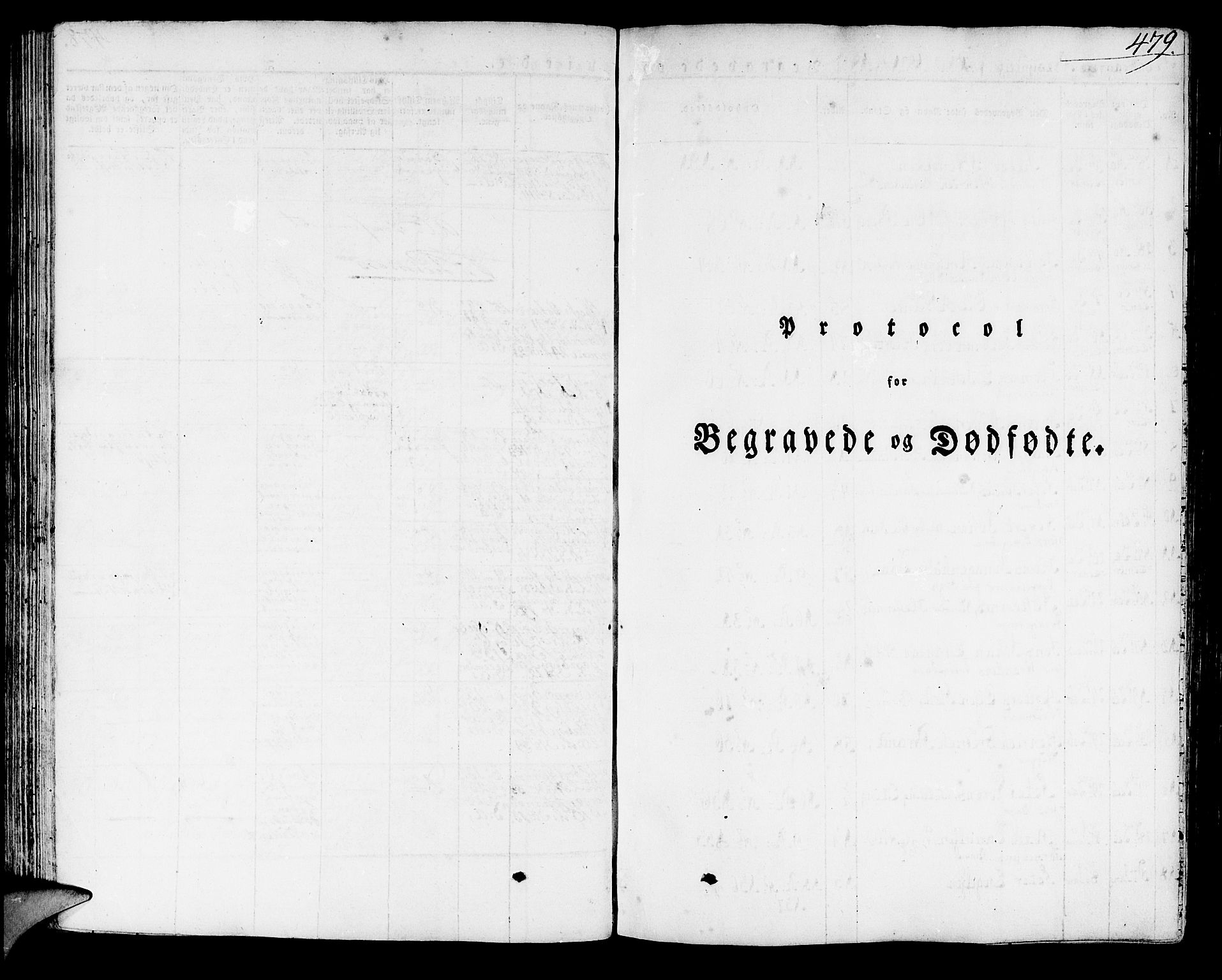 Domkirken sokneprestembete, SAB/A-74801/H/Haa/L0012: Parish register (official) no. A 12, 1821-1840, p. 479