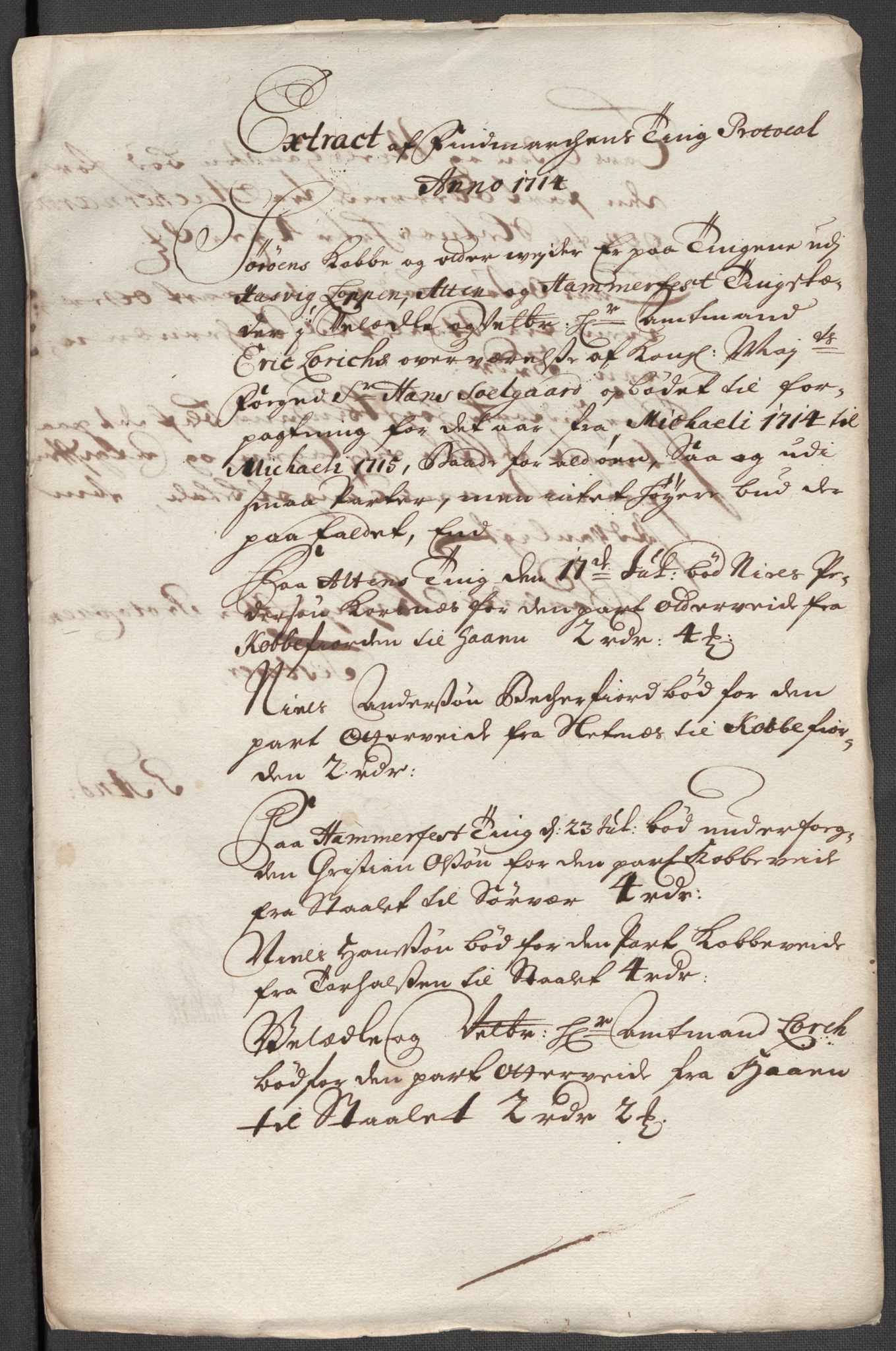 Rentekammeret inntil 1814, Reviderte regnskaper, Fogderegnskap, RA/EA-4092/R69/L4856: Fogderegnskap Finnmark/Vardøhus, 1713-1715, p. 242